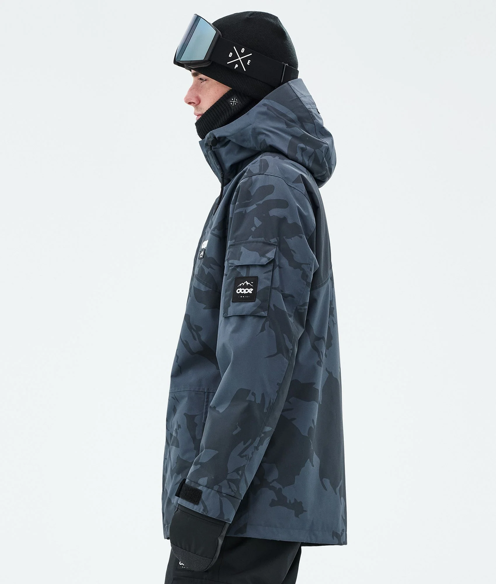 Snowboard Jacket Men Metal Blue Camo