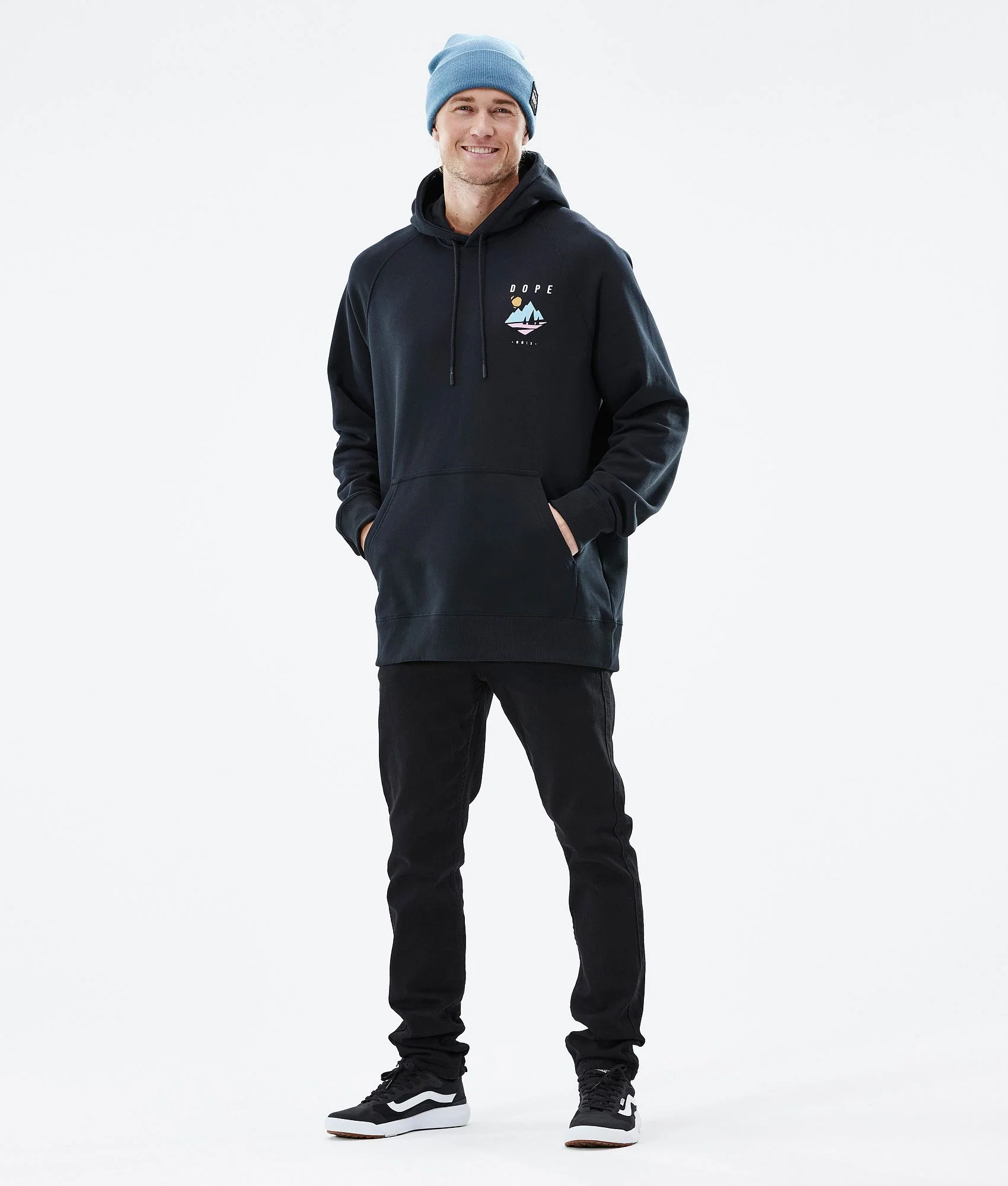 Hoodie Men Pine Black