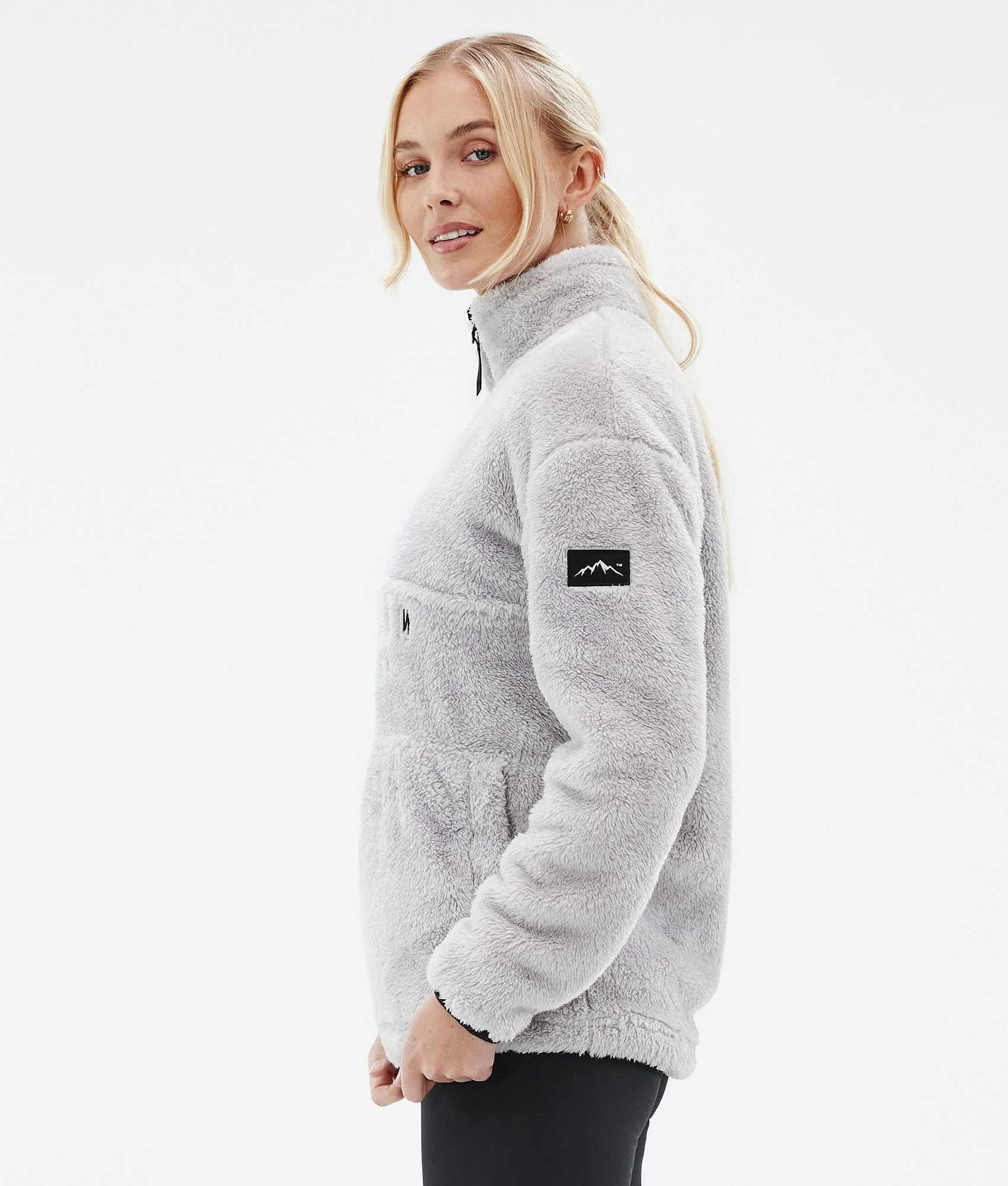 Fleece Sweater Women Light Grey