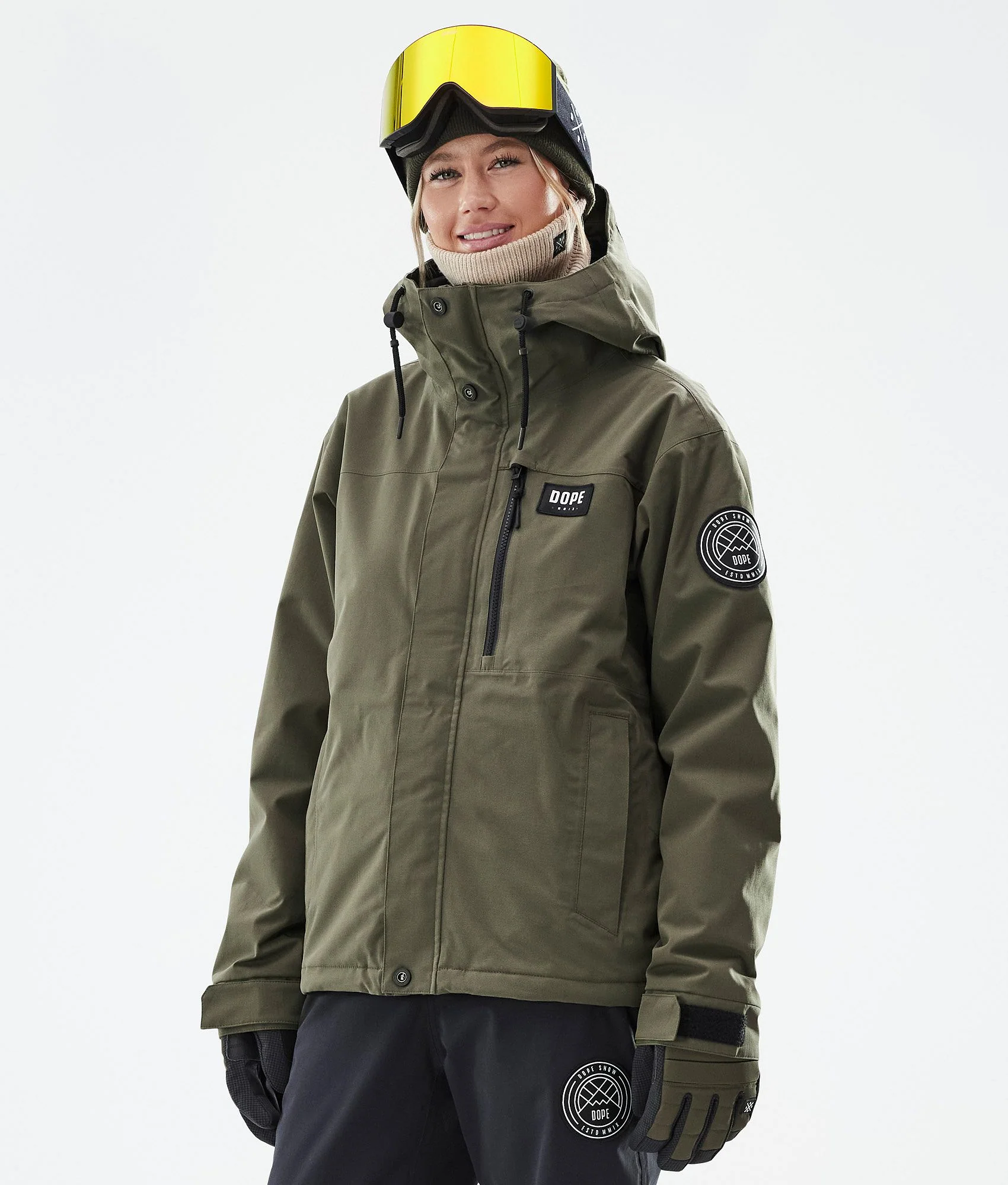 Snowboard Jacket Women Olive Green