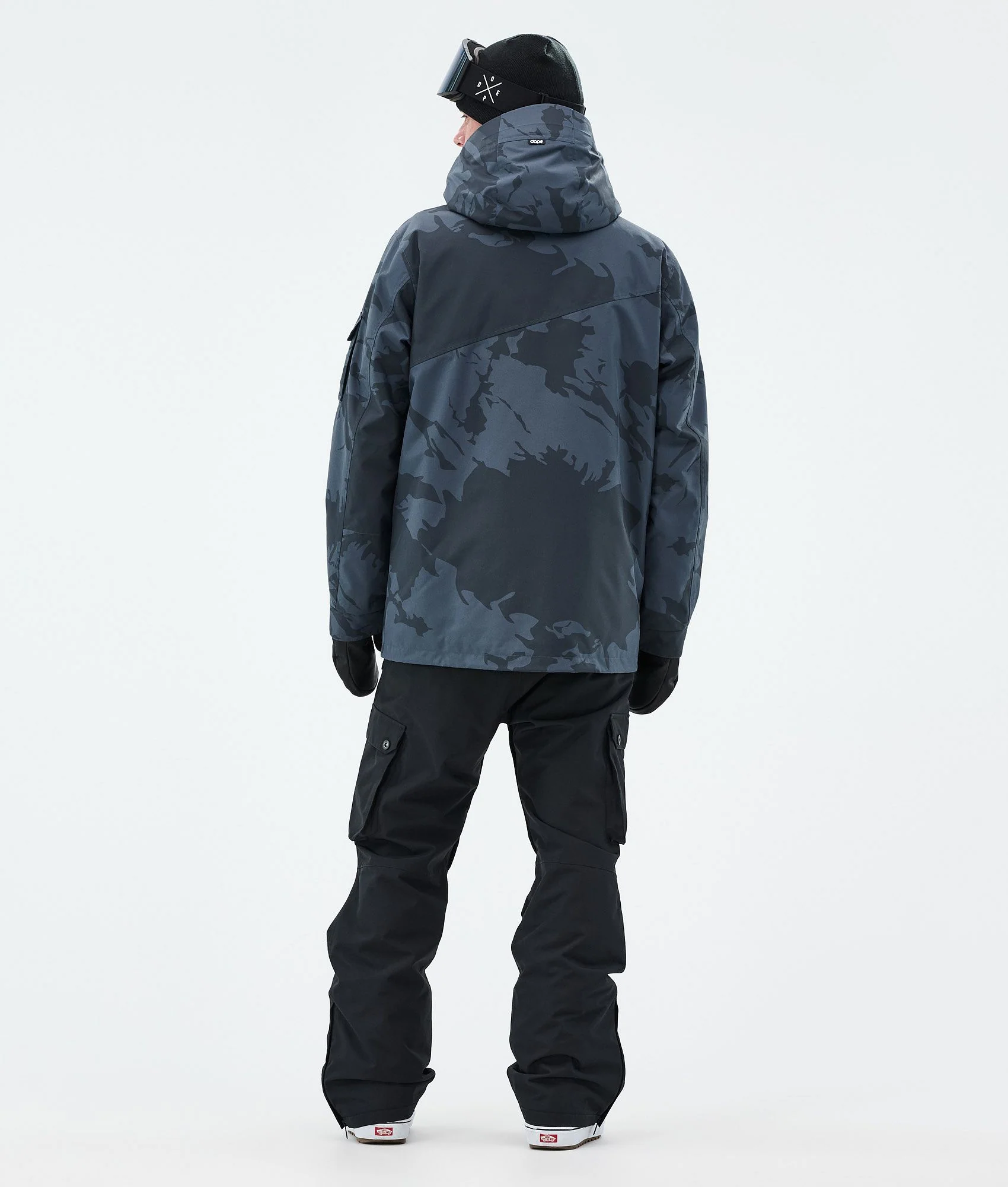Snowboard Jacket Men Metal Blue Camo