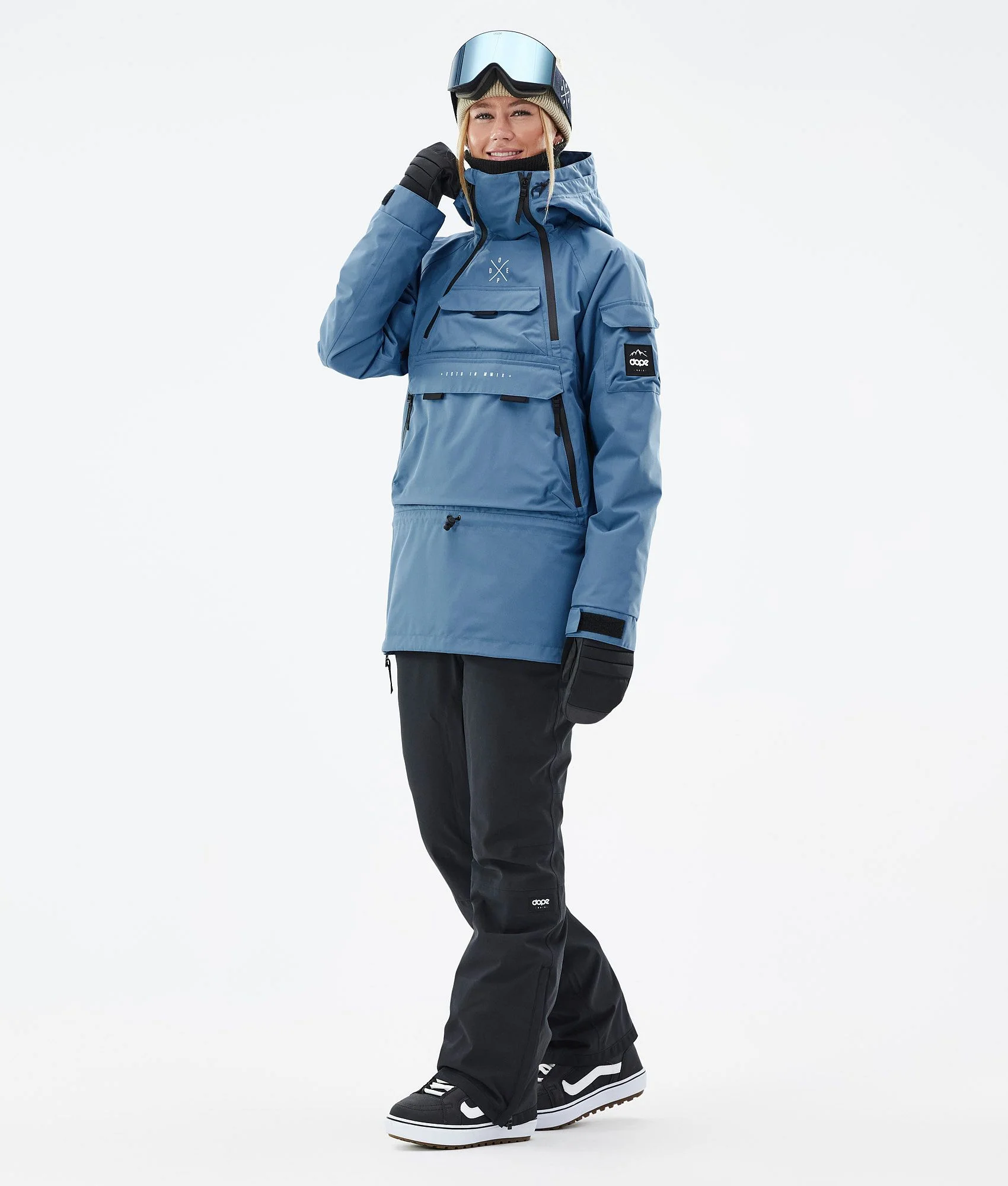 Snowboard Jacket Women Blue Steel