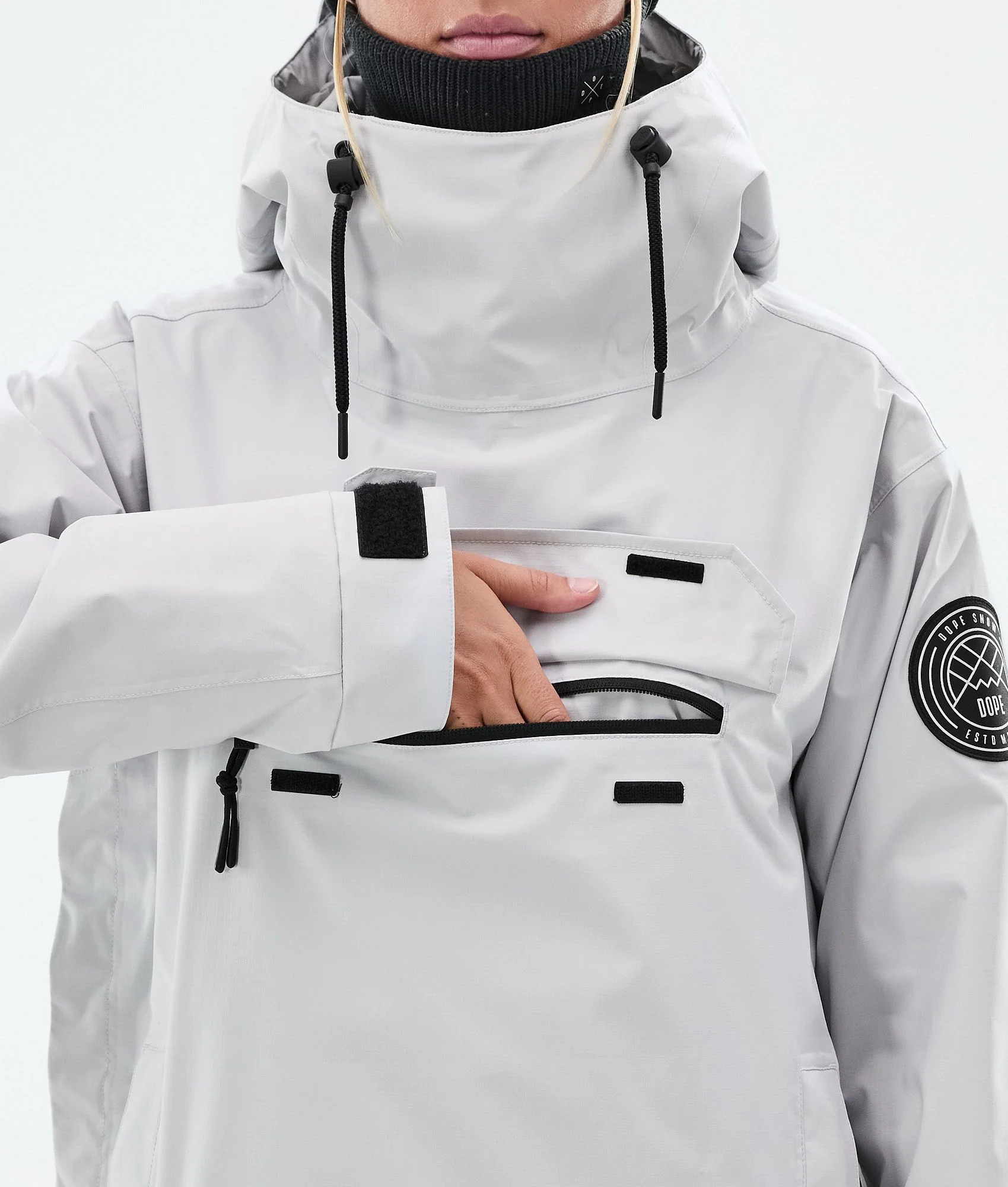 Snowboard Jacket Women Light Grey