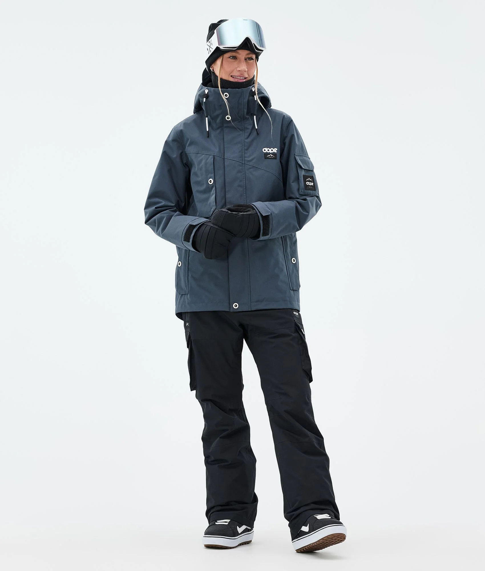 Snowboard Jacket Women Metal Blue