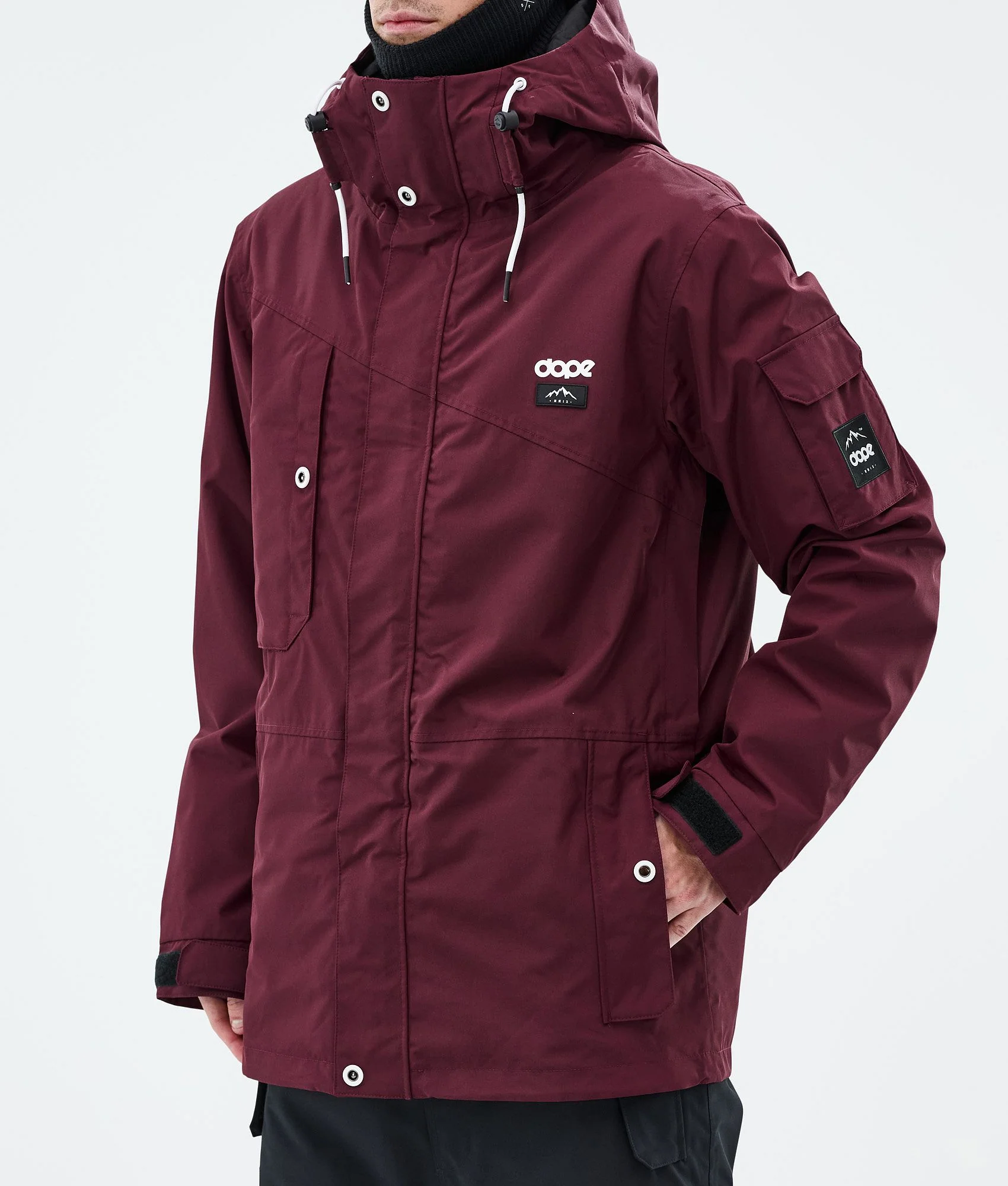 Snowboard Jacket Men Burgundy