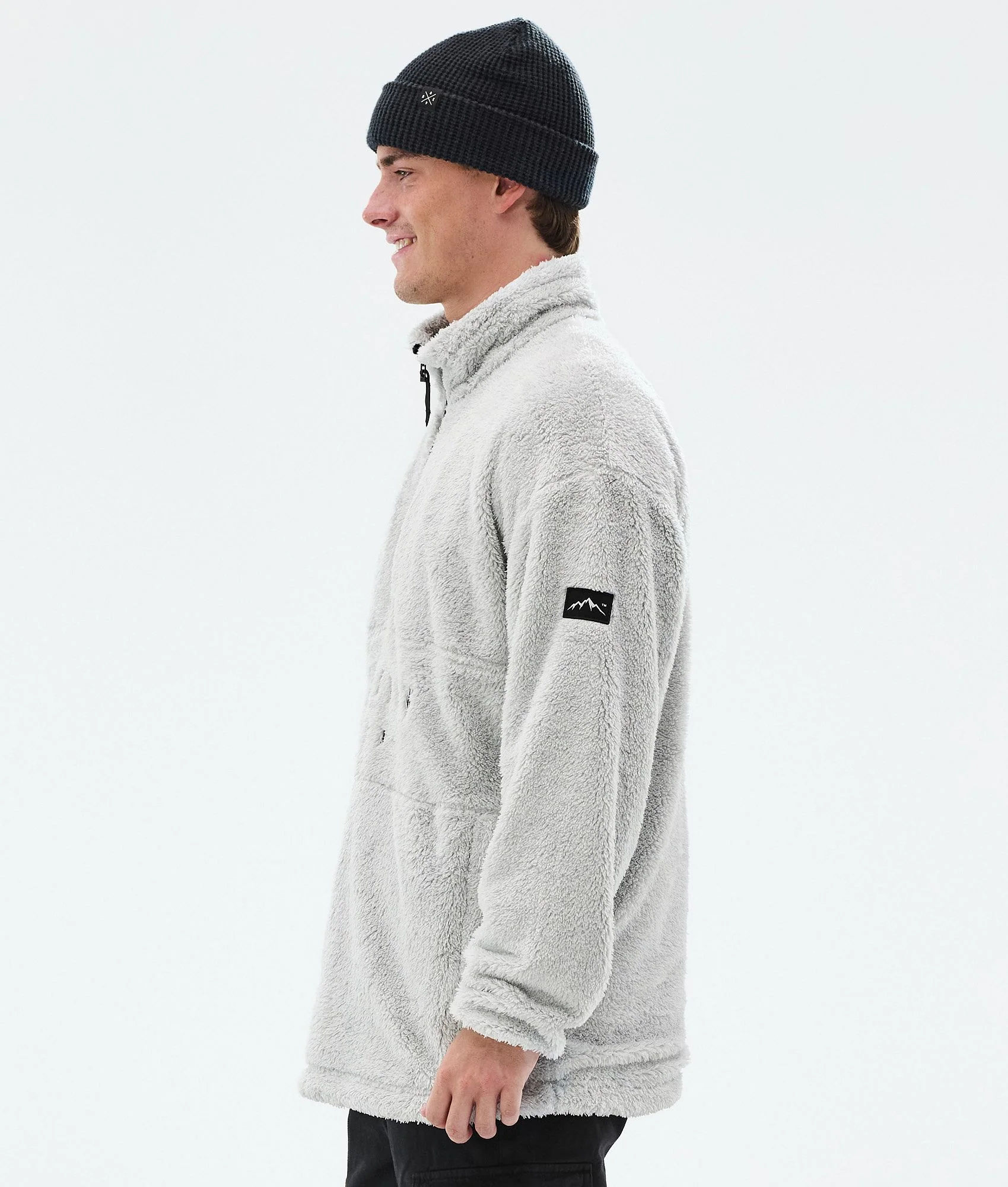 Fleece Sweater Men Light Grey