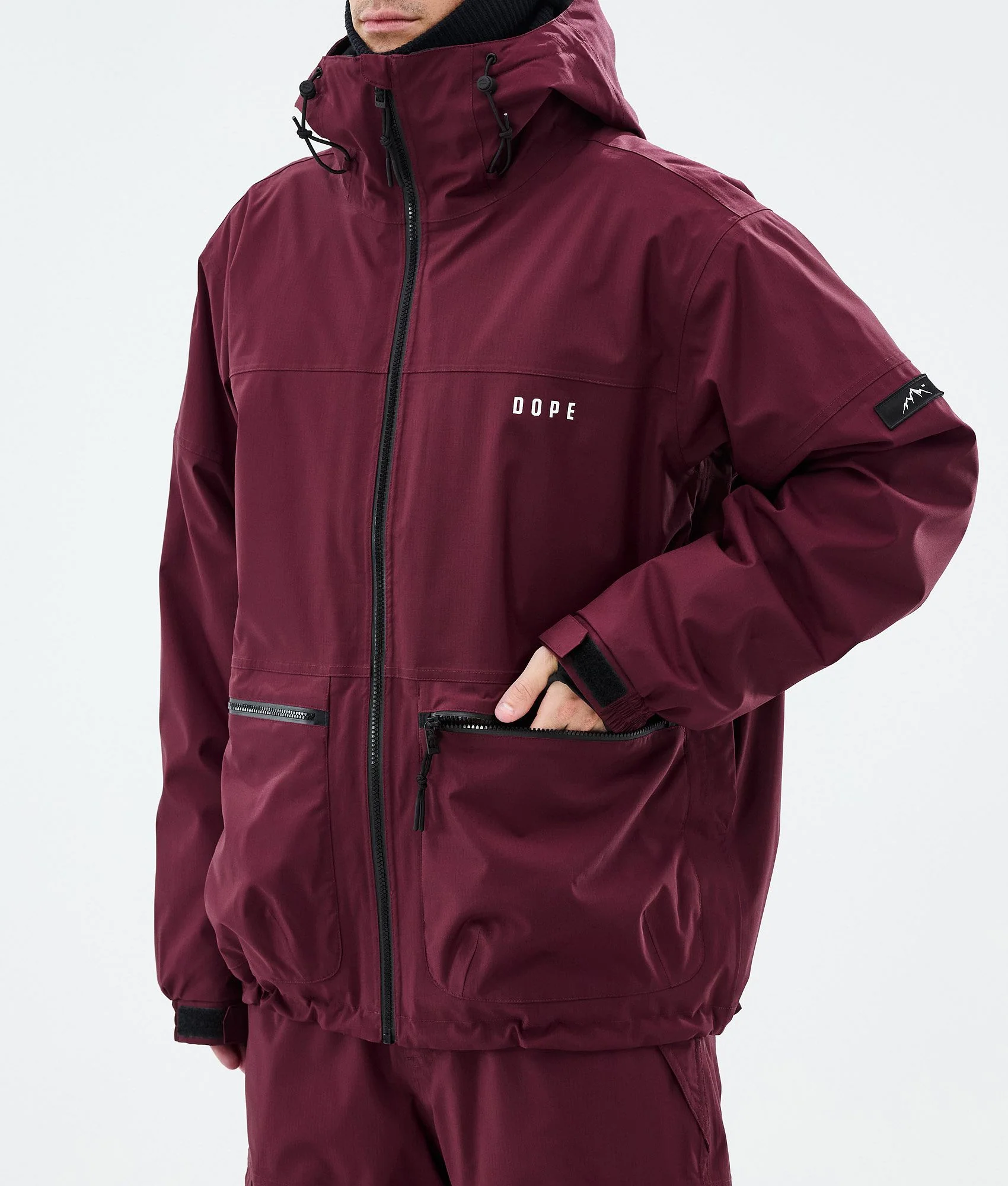Snowboard Jacket Men Burgundy