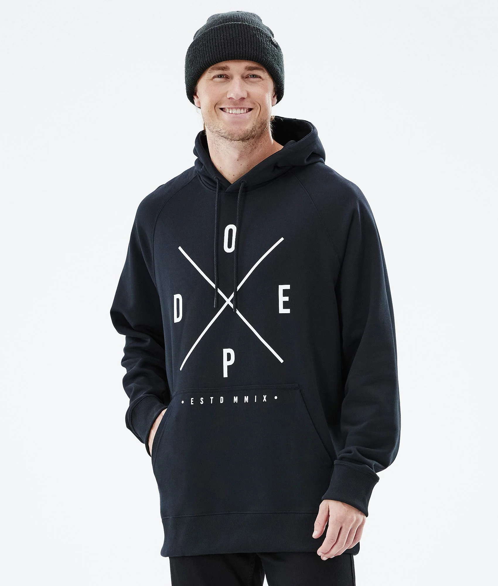 Hoodie Men 2X-Up Black