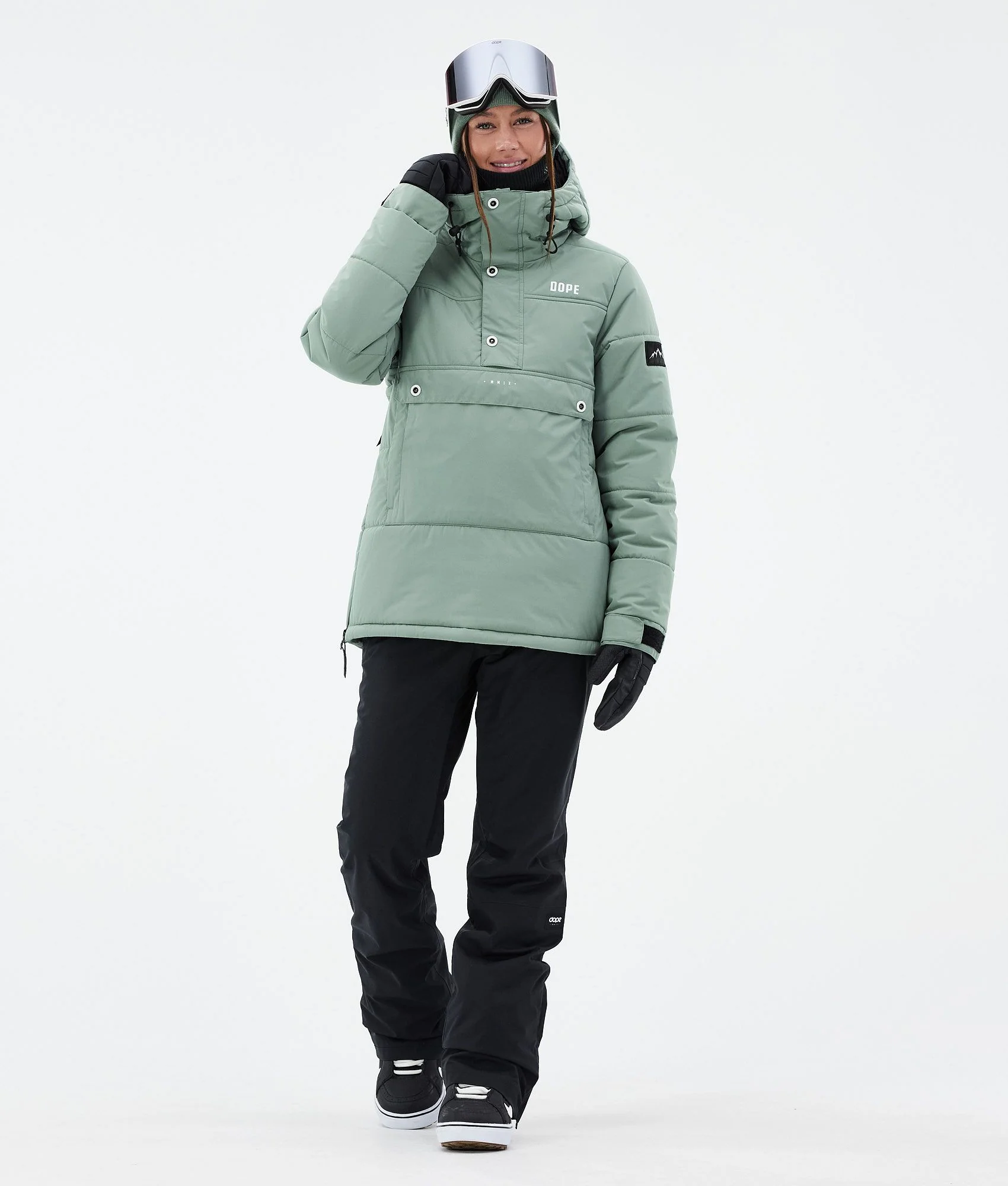 Snowboard Jacket Women Faded Green