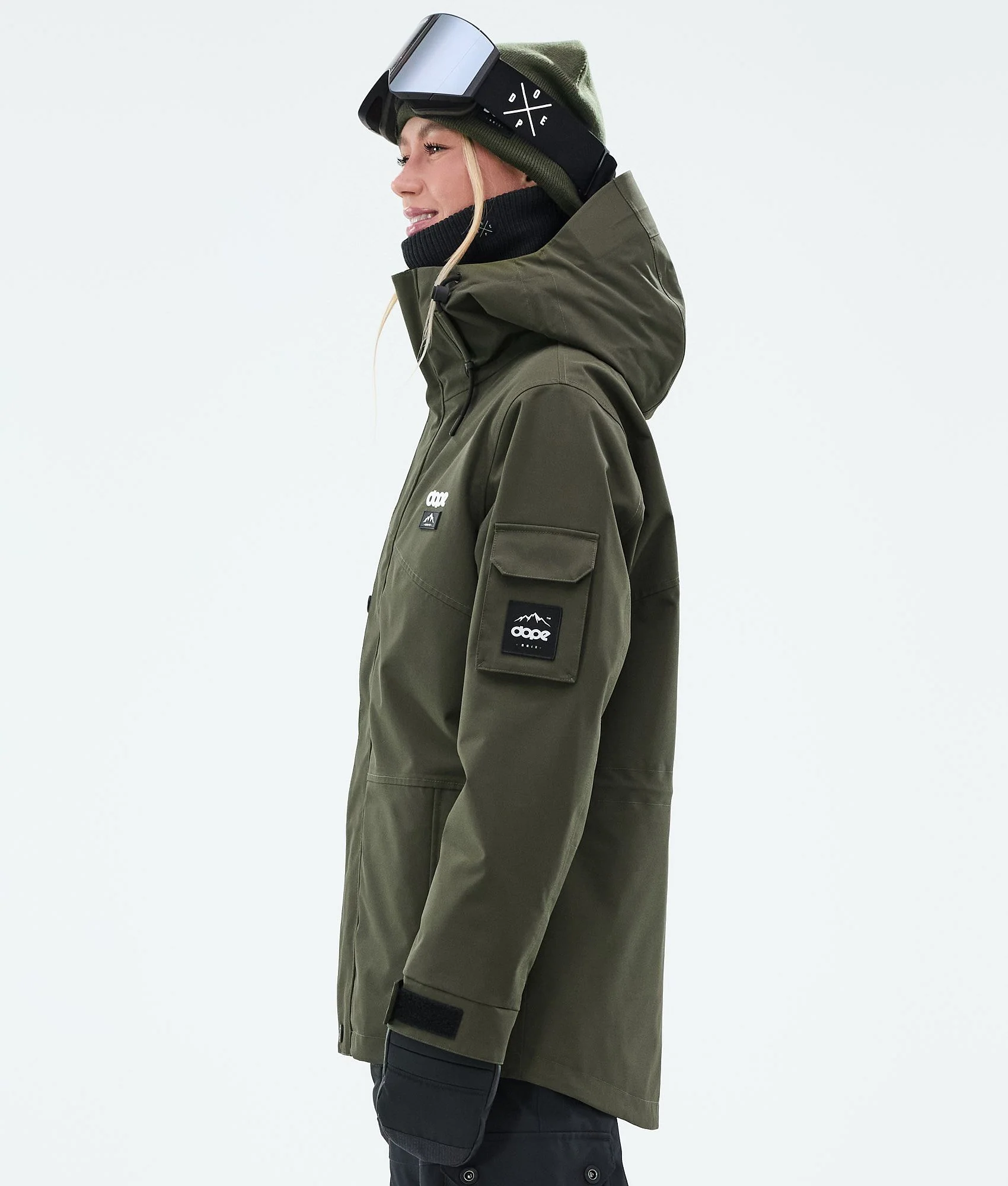 Snowboard Jacket Women Olive Green