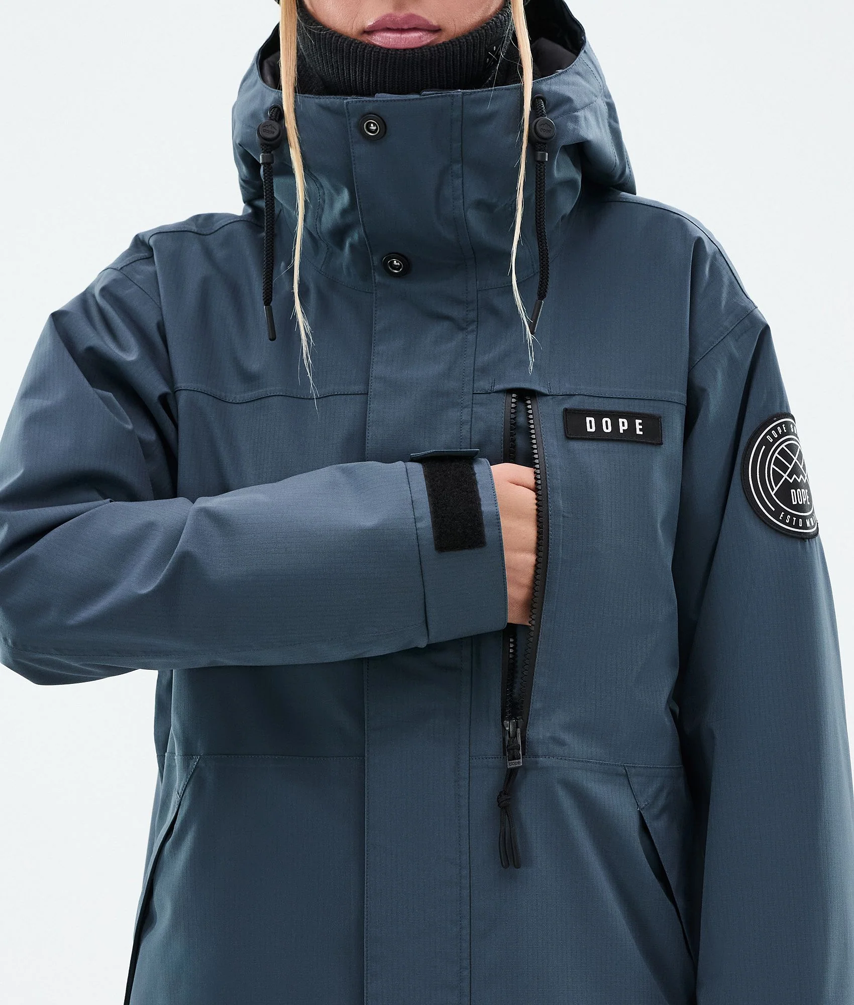 Snowboard Jacket Women Metal Blue