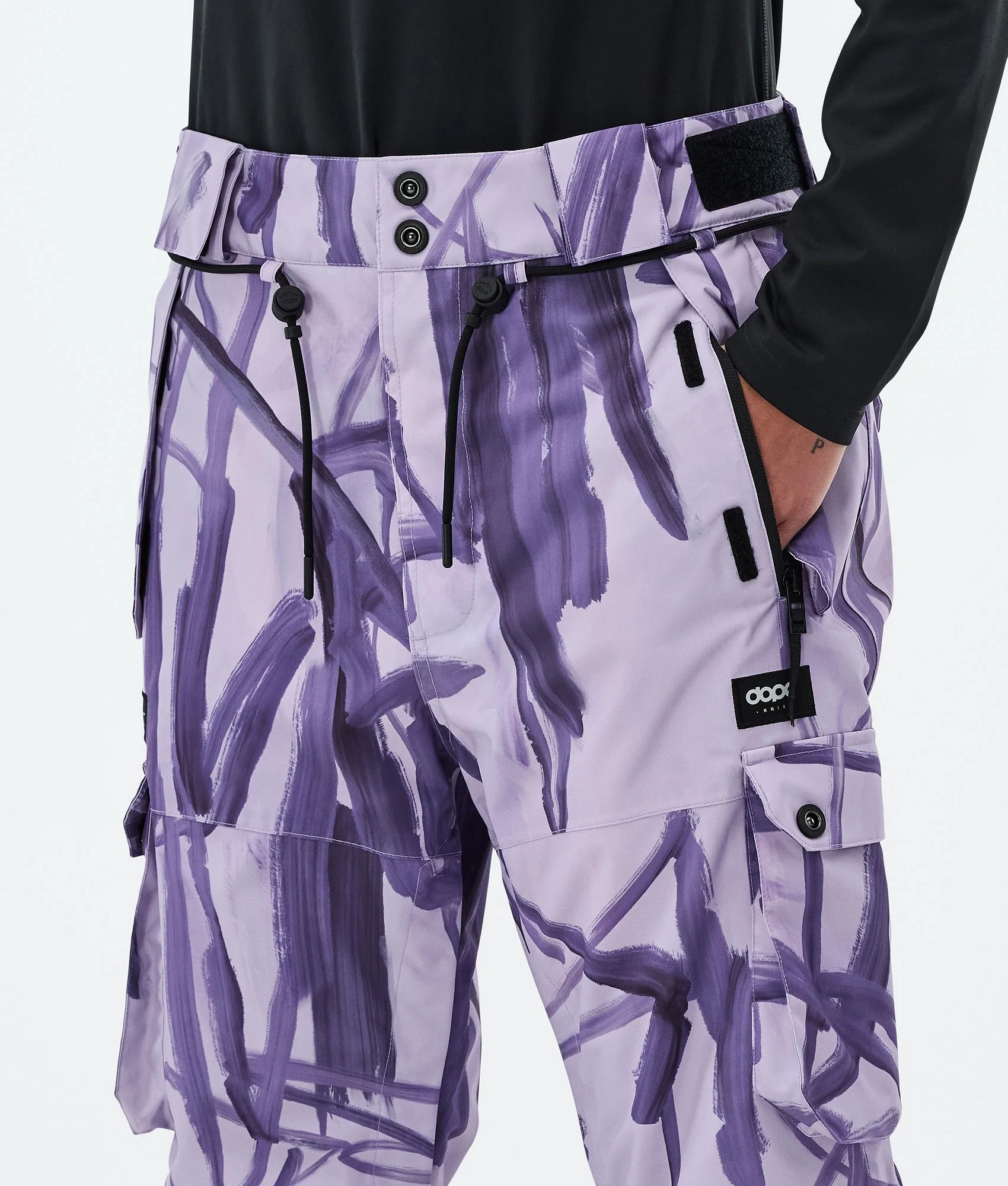 Snowboard Pants Women Scribble Purple