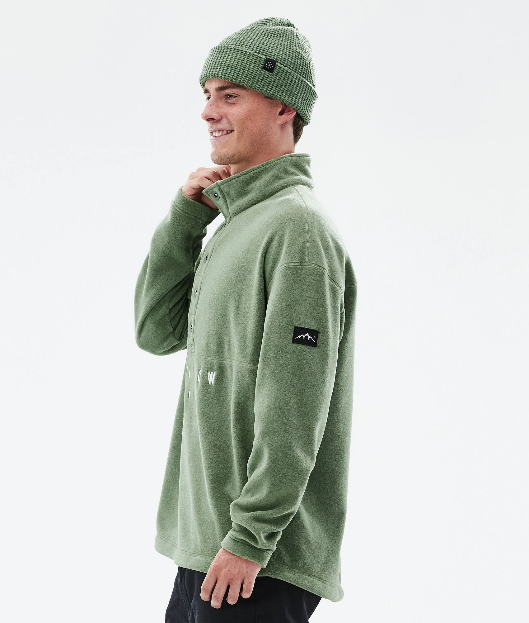 Fleece Sweater Men Moss Green