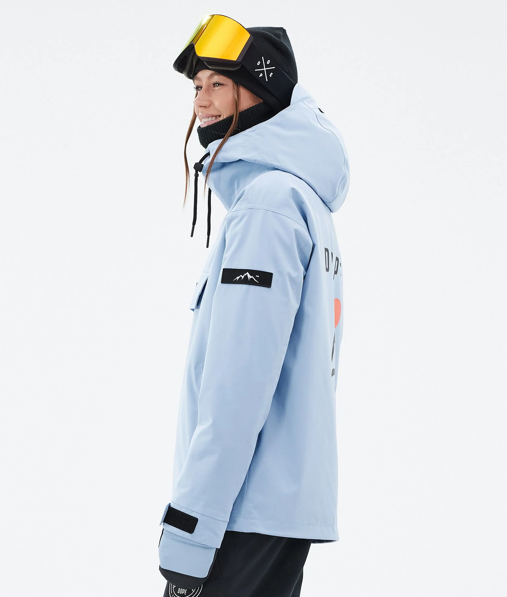 Snowboard Jacket Women Corduroy Light Blue