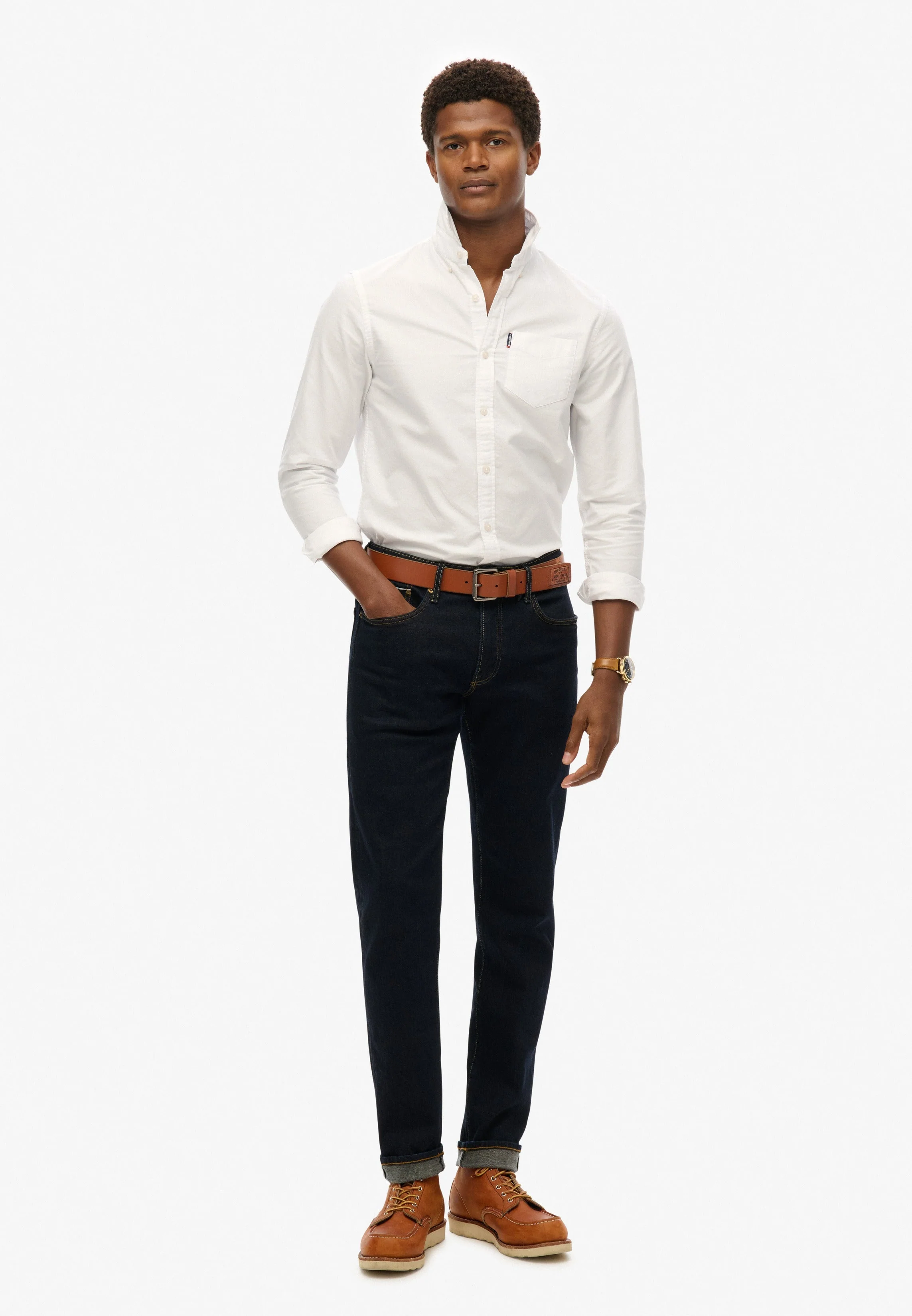 Essentials Long Sleeve Oxford Shirt