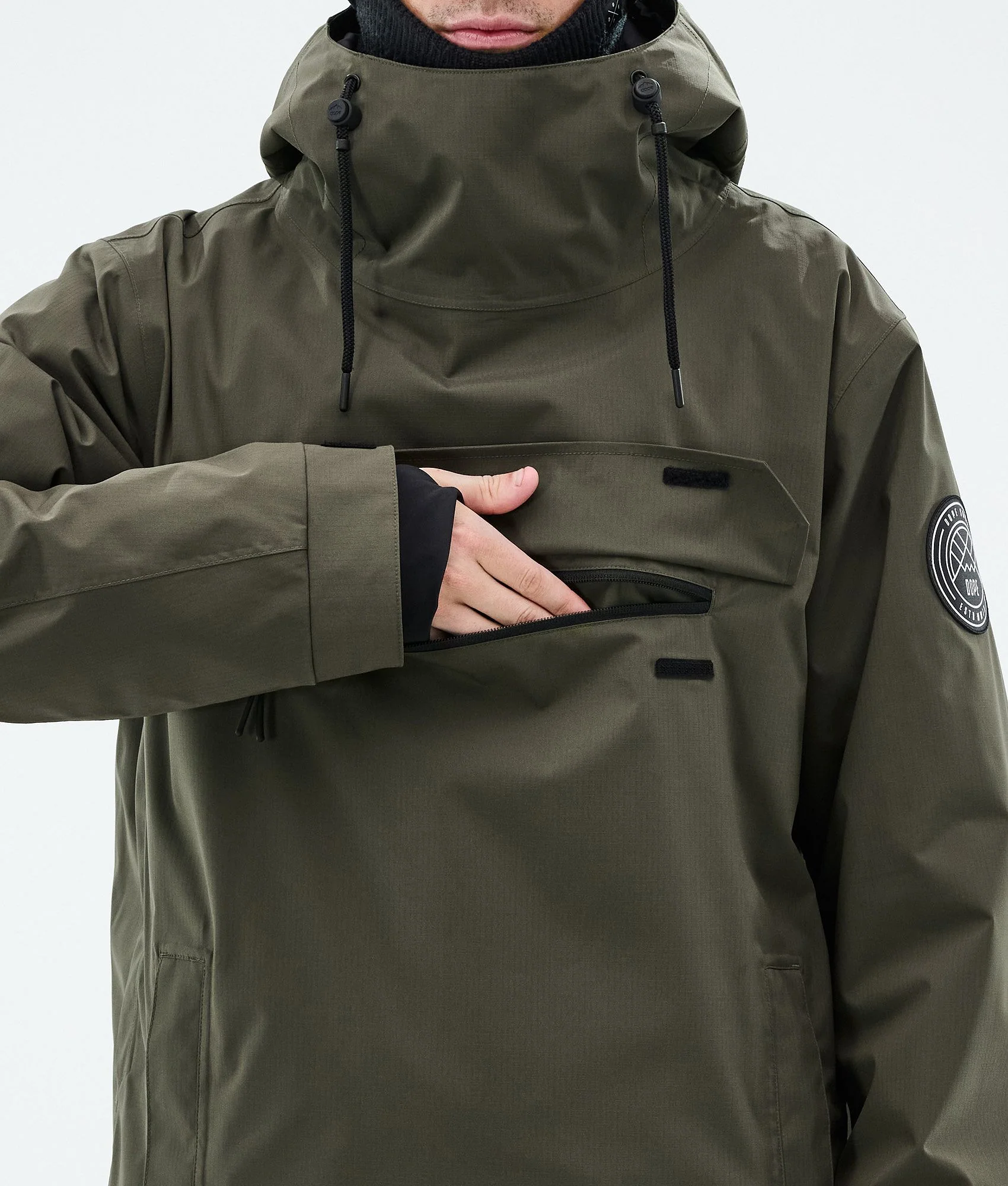 Snowboard Jacket Men Olive Green