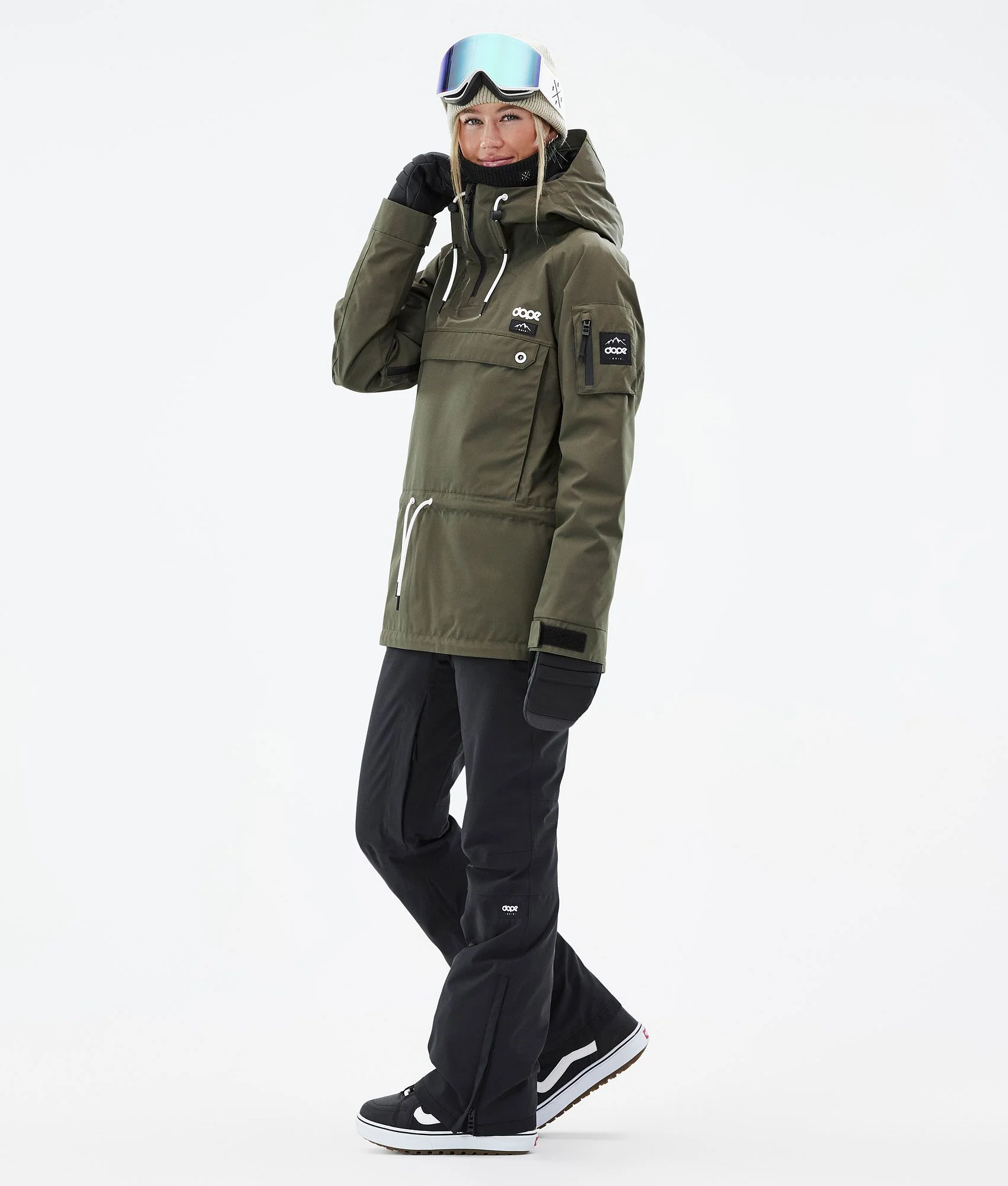 Snowboard Jacket Women Olive Green