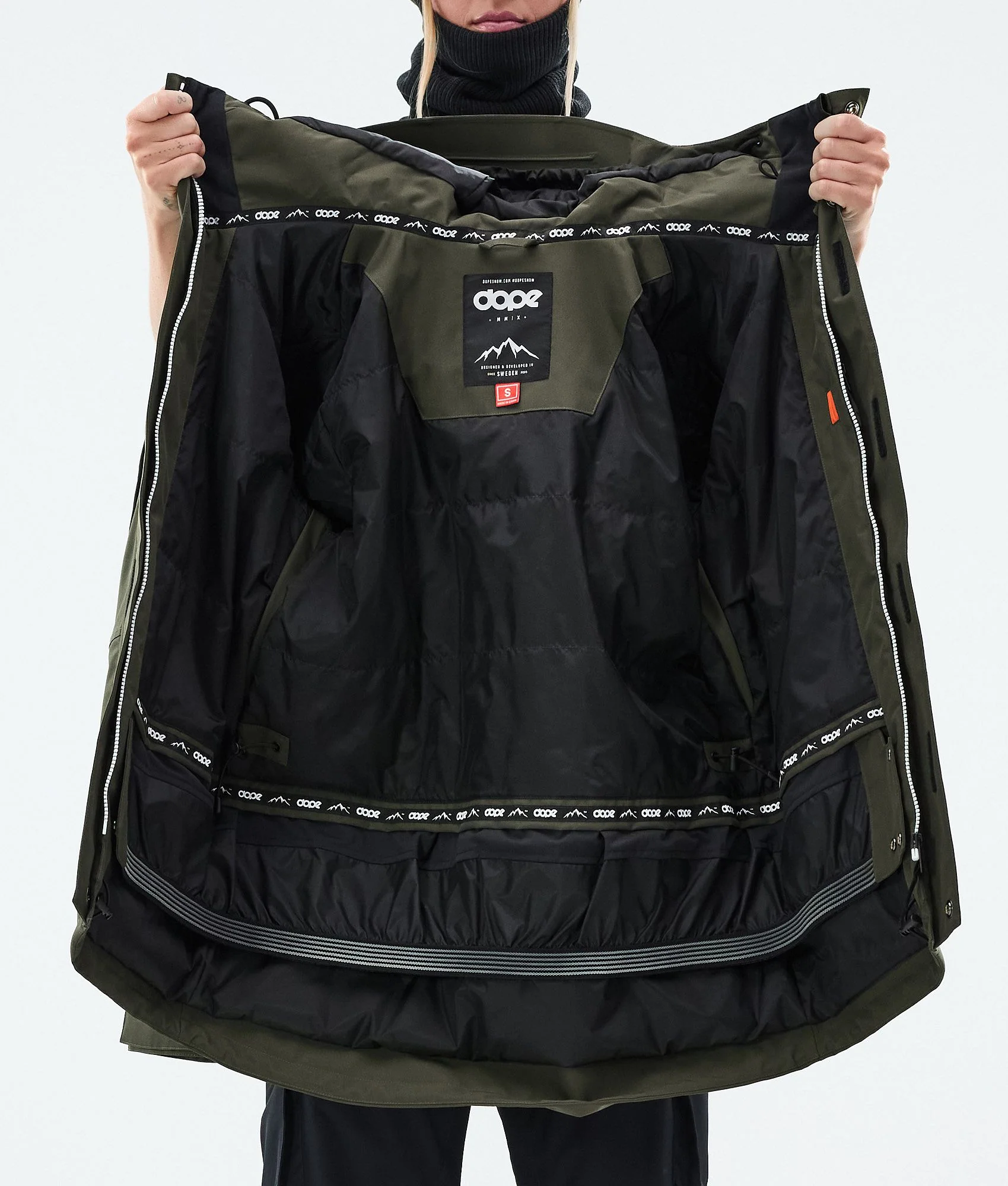 Snowboard Jacket Women Olive Green