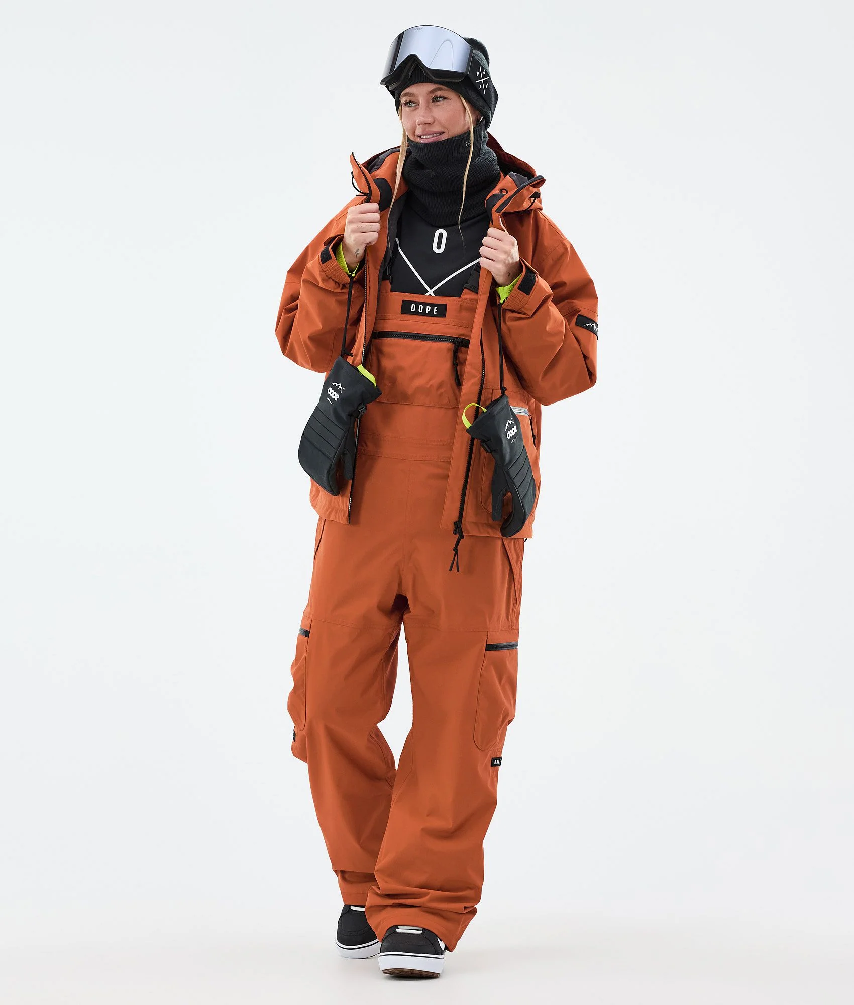 Snowboard Pants Women Burned Orange