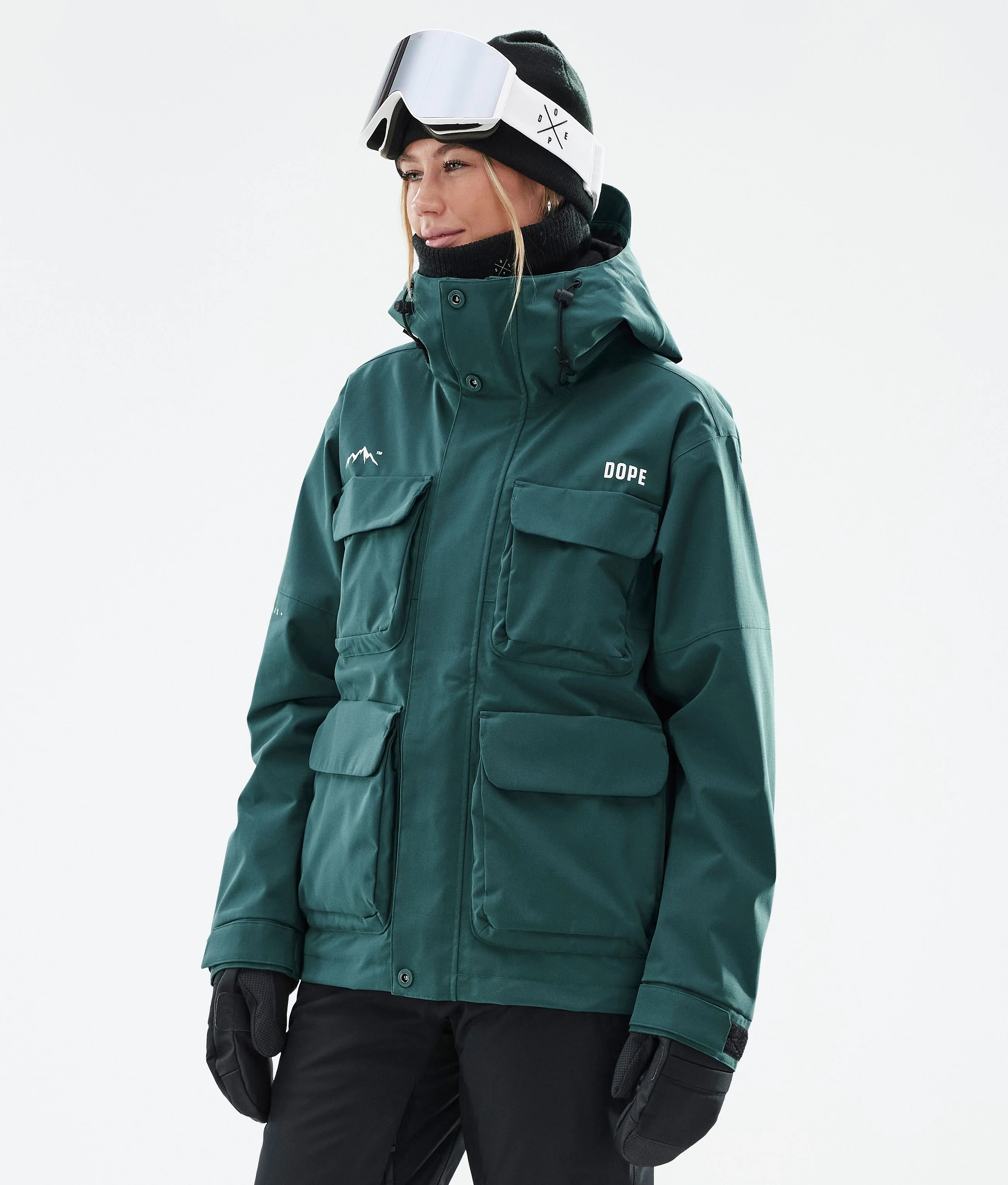 Snowboard Jacket Women Bottle Green