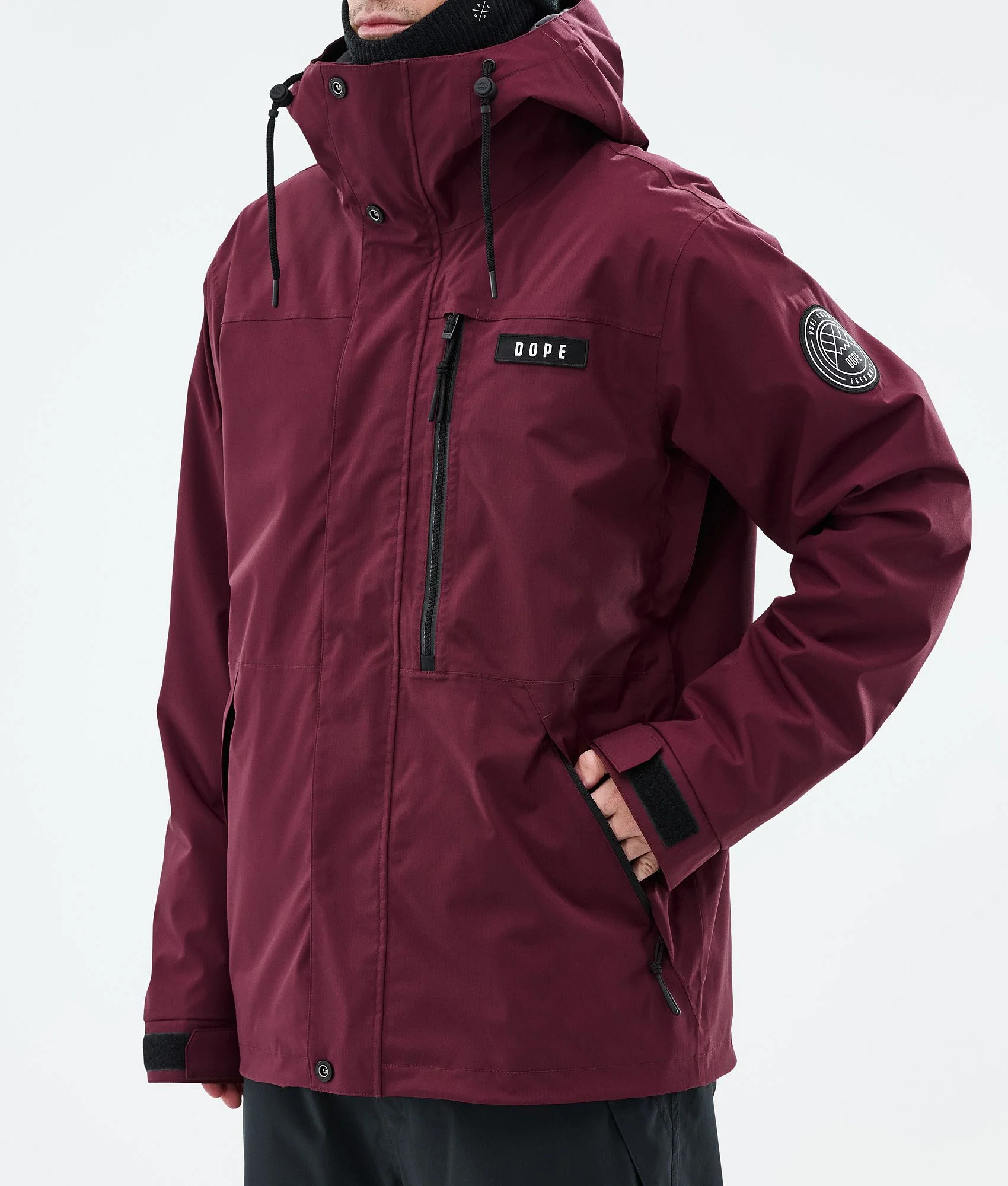 Snowboard Jacket Men Burgundy