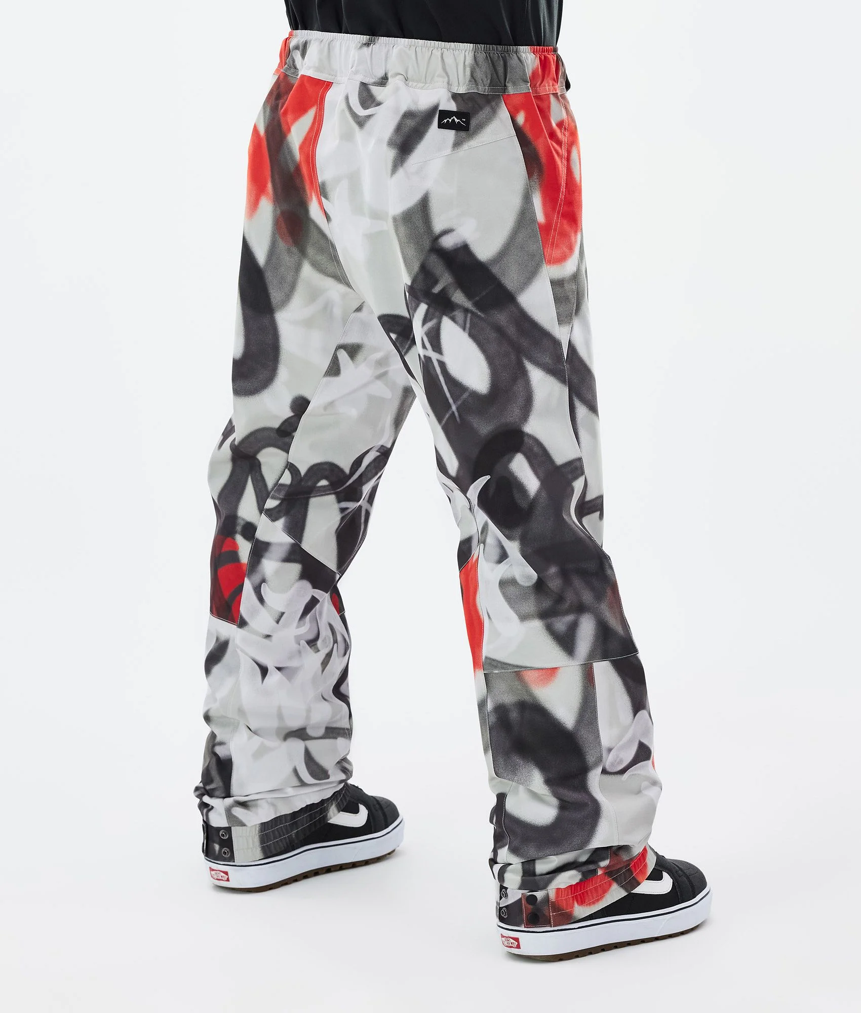 Snowboard Pants Men Spray Black Red