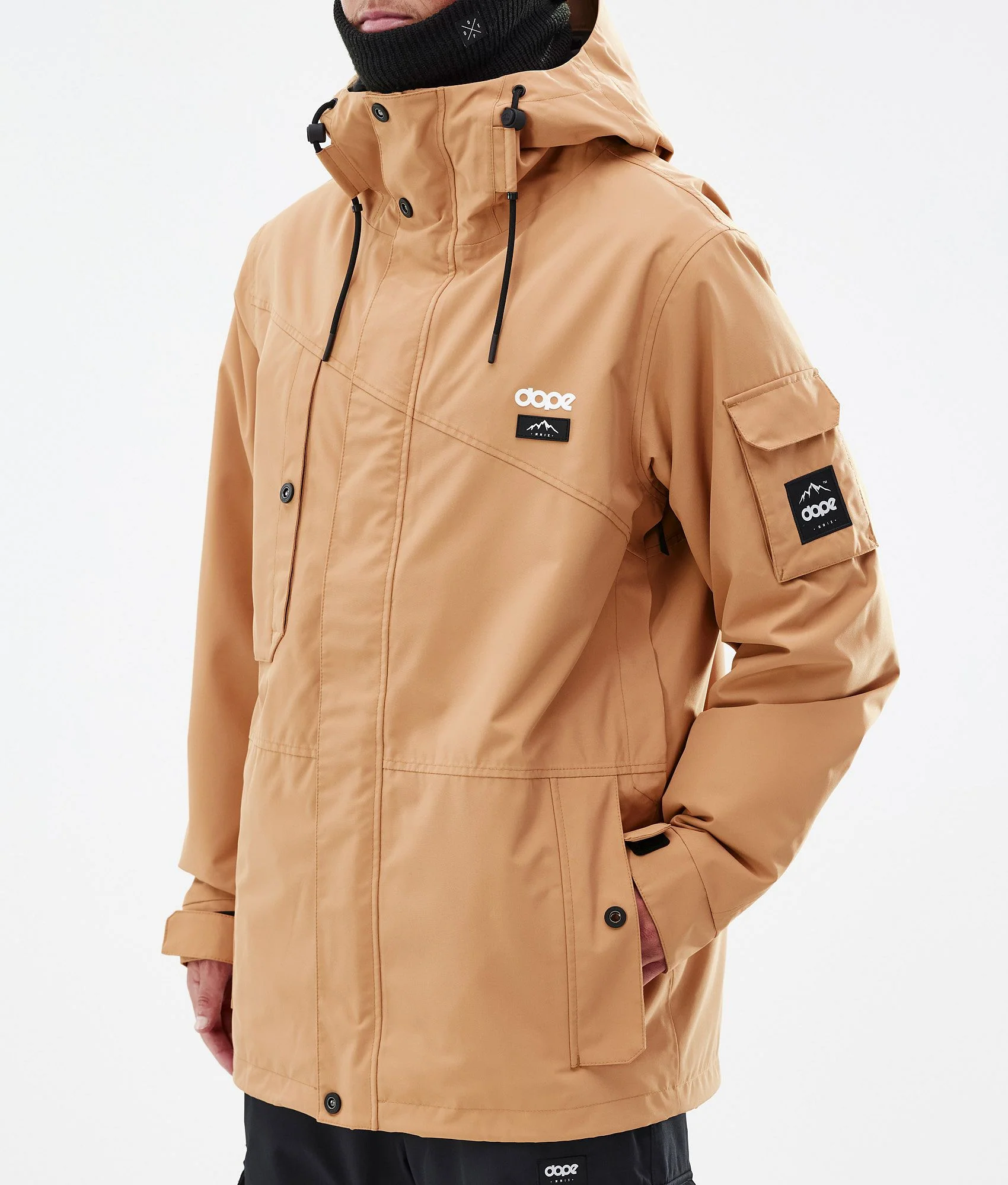 Snowboard Jacket Men Khaki Yellow
