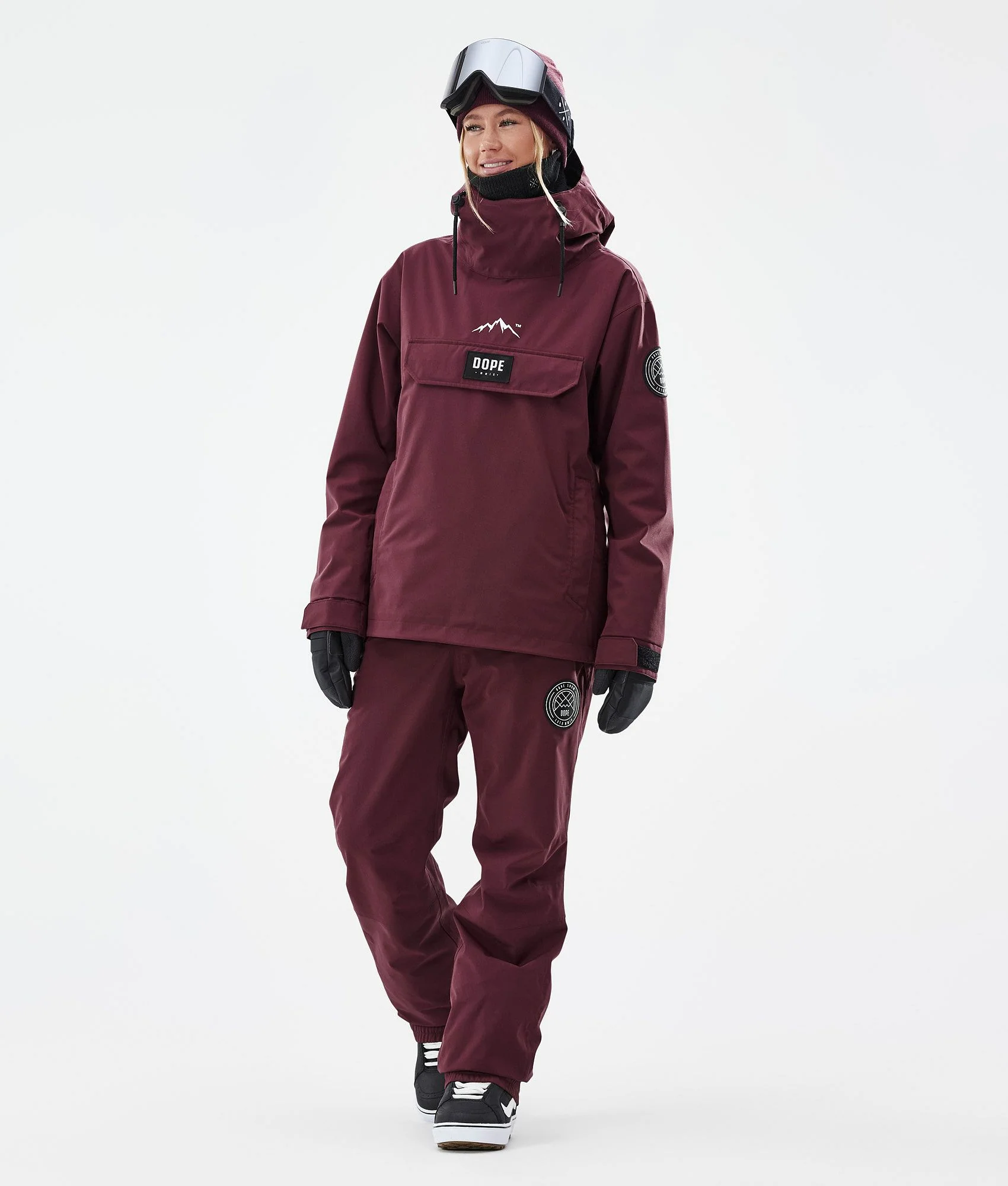 Snowboard Pants Women Burgundy