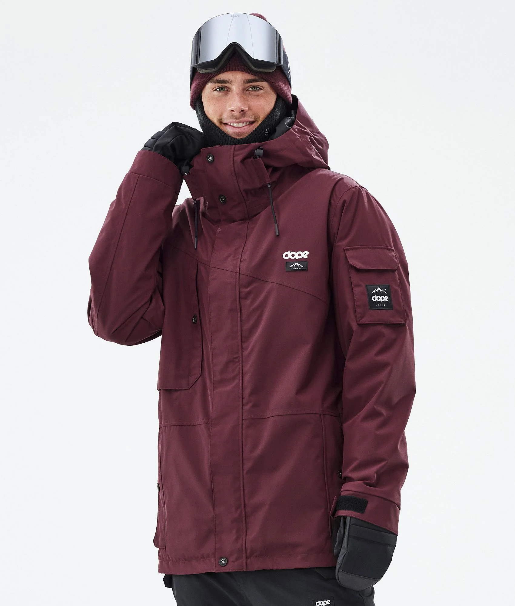 Snowboard Jacket Men Don Burgundy
