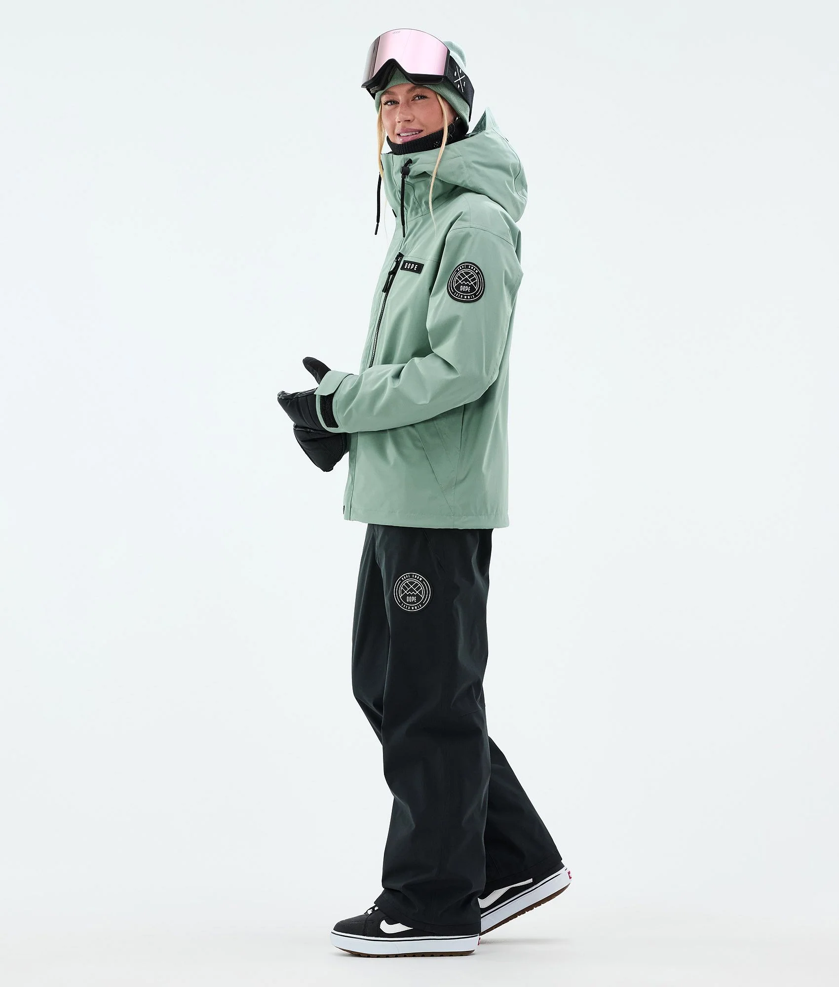 Snowboard Jacket Women Faded Green