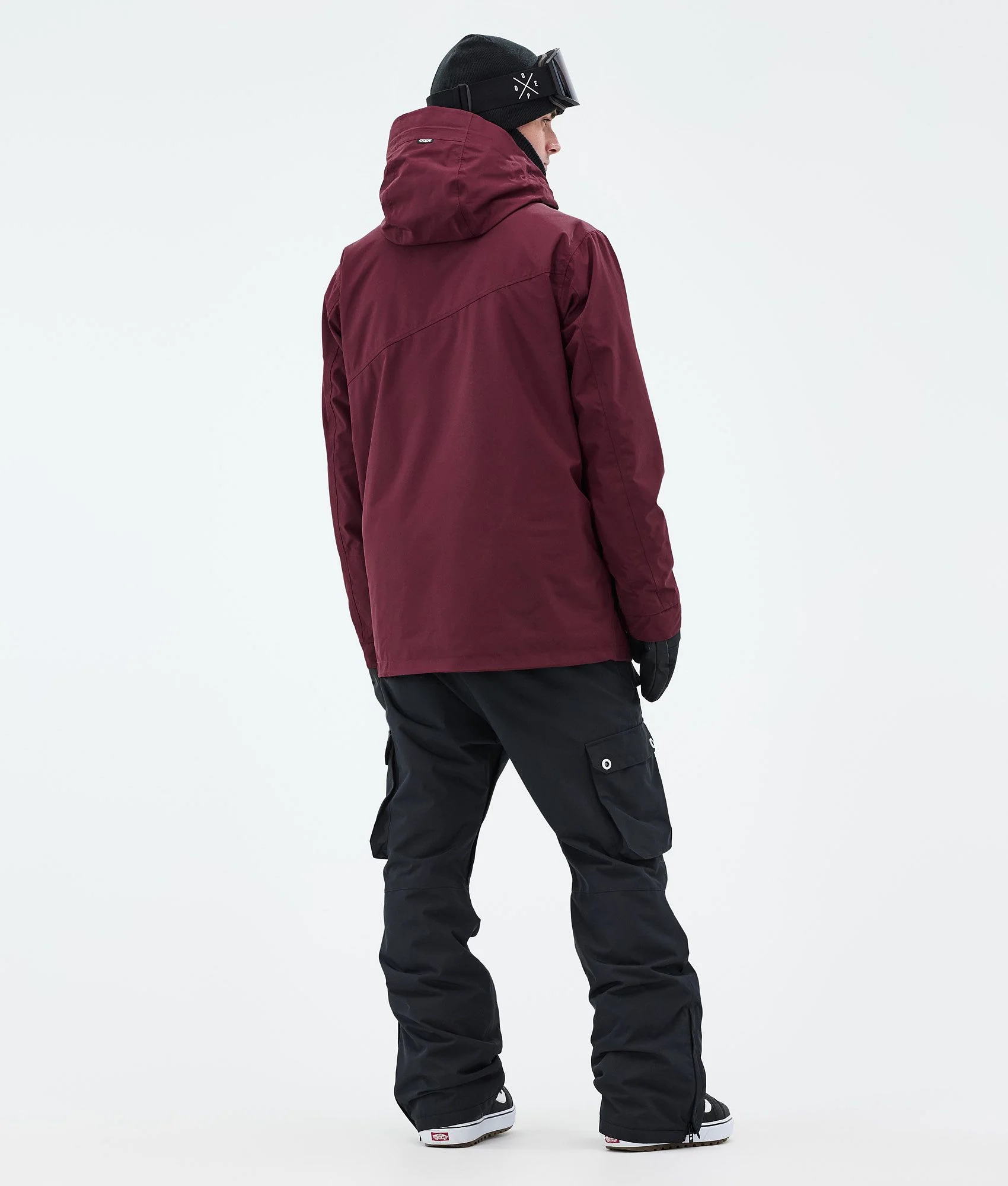 Snowboard Jacket Men Burgundy