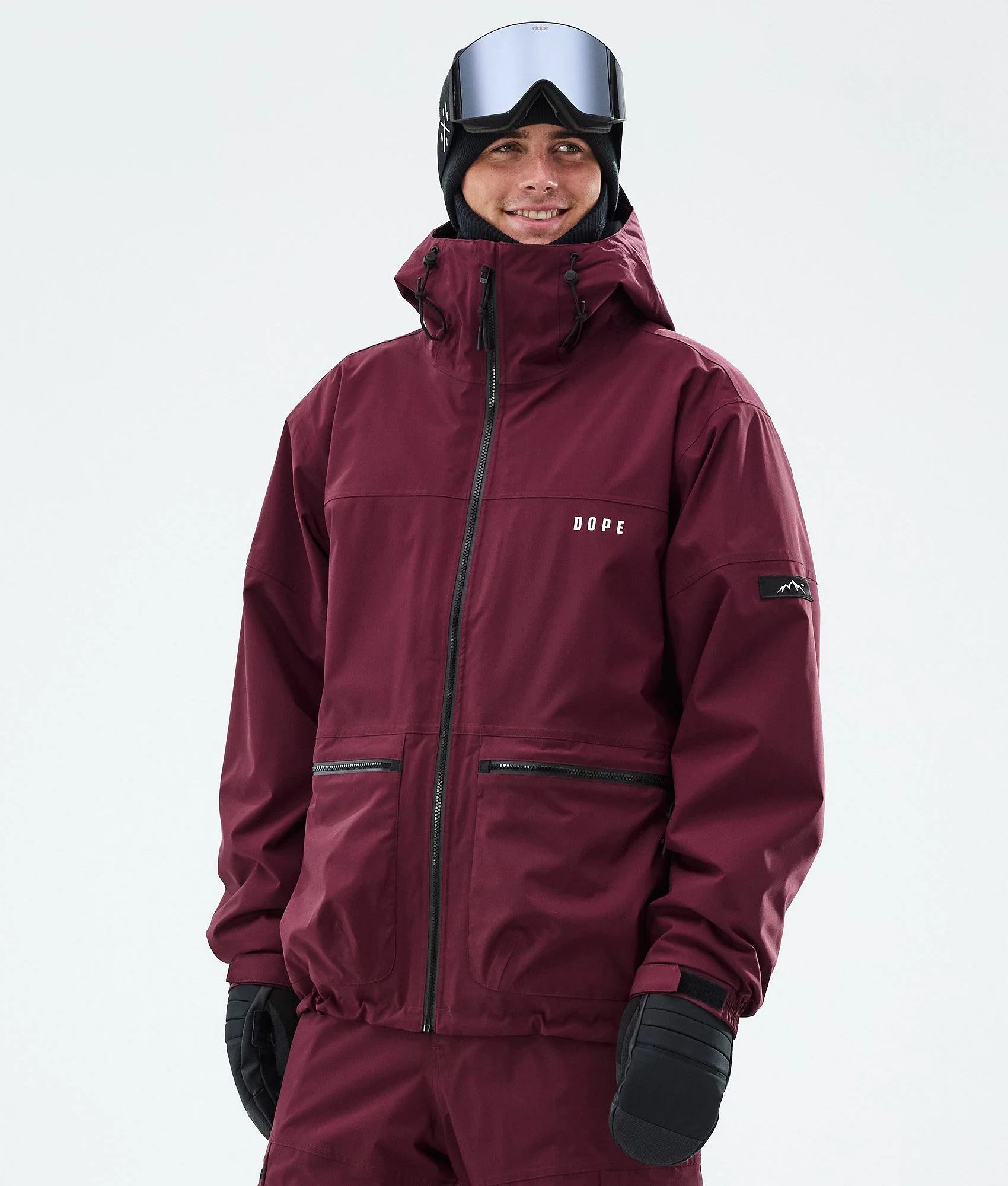 Snowboard Jacket Men Burgundy
