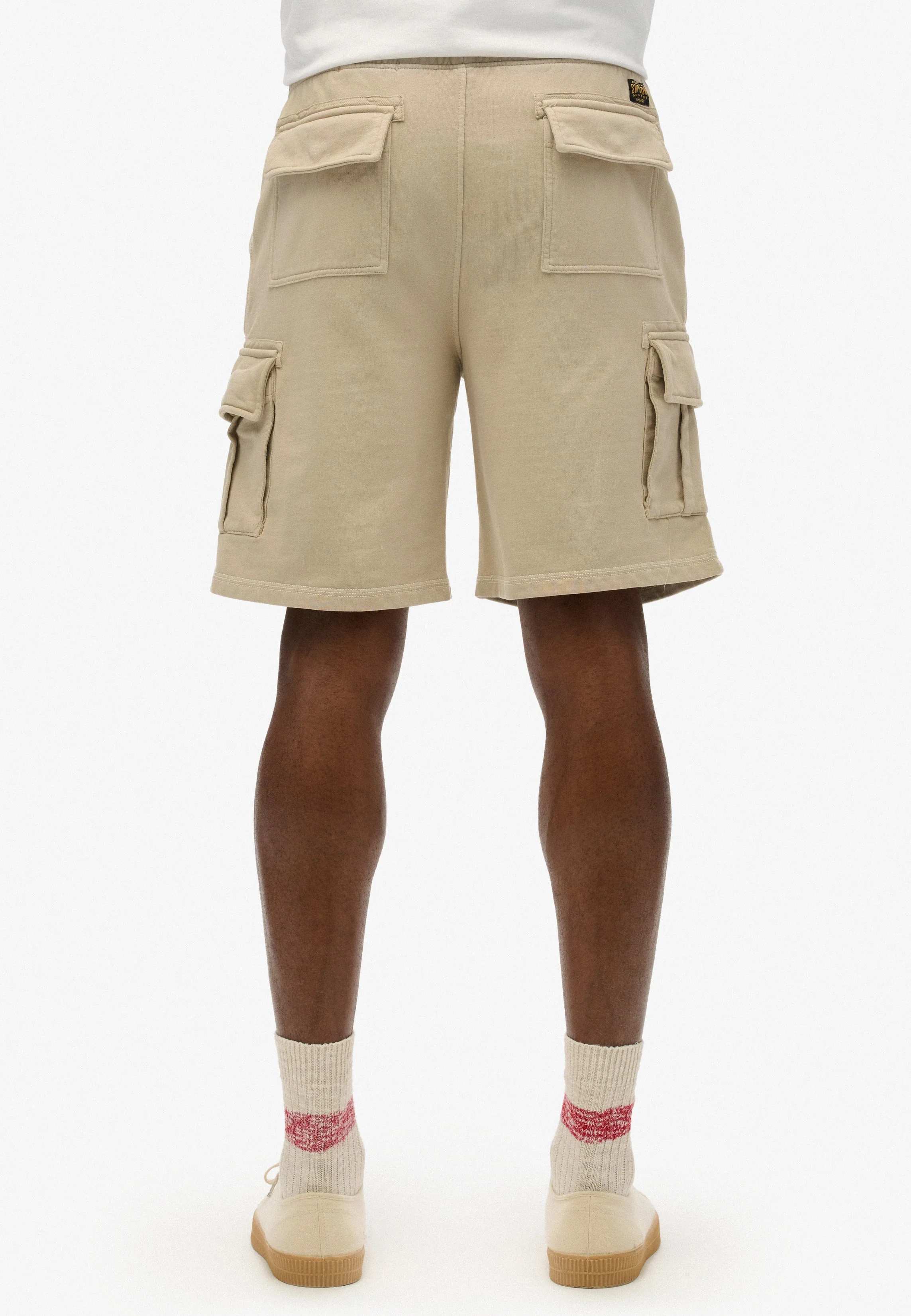 Contrast Stitch Cargo Shorts