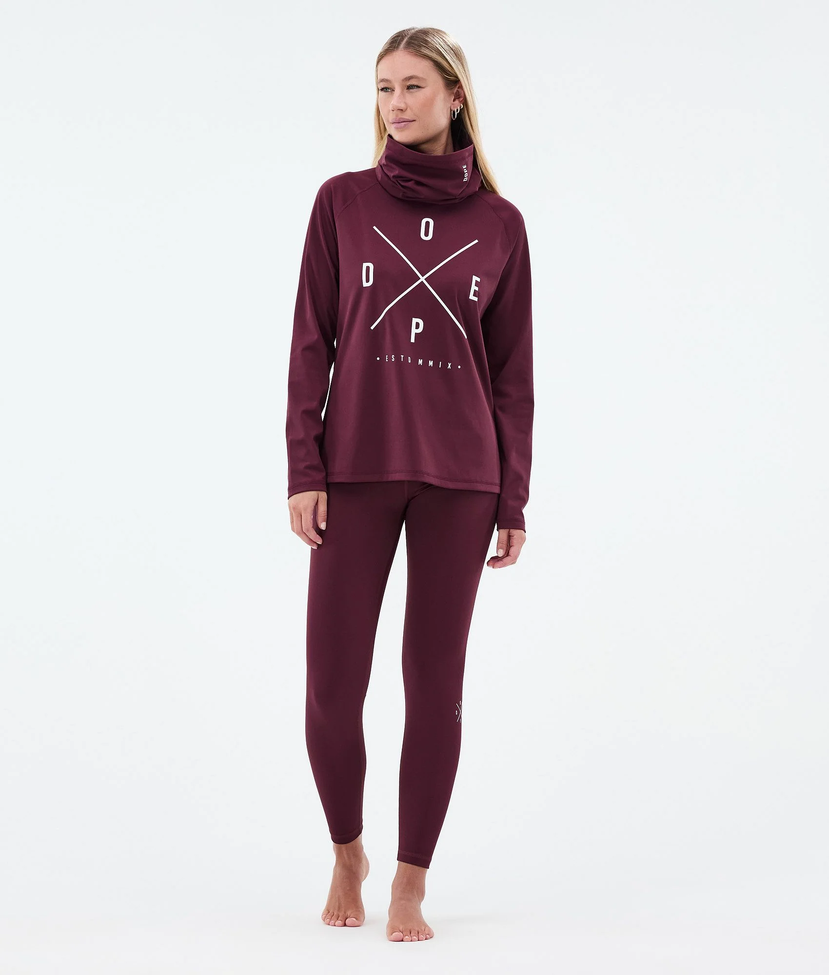 Base Layer Pant Women 2X-Up Burgundy