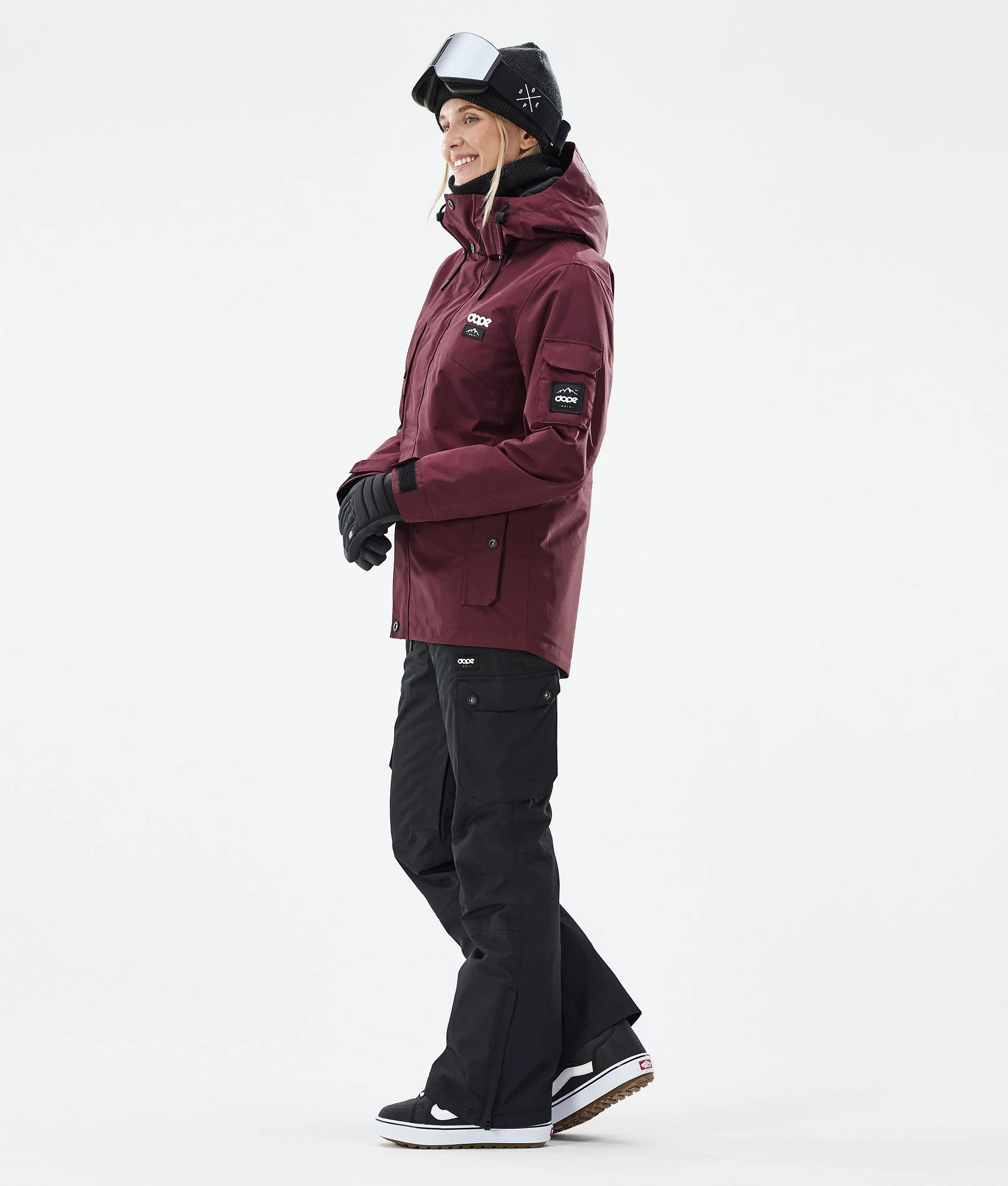 Snowboard Jacket Women Don Burgundy