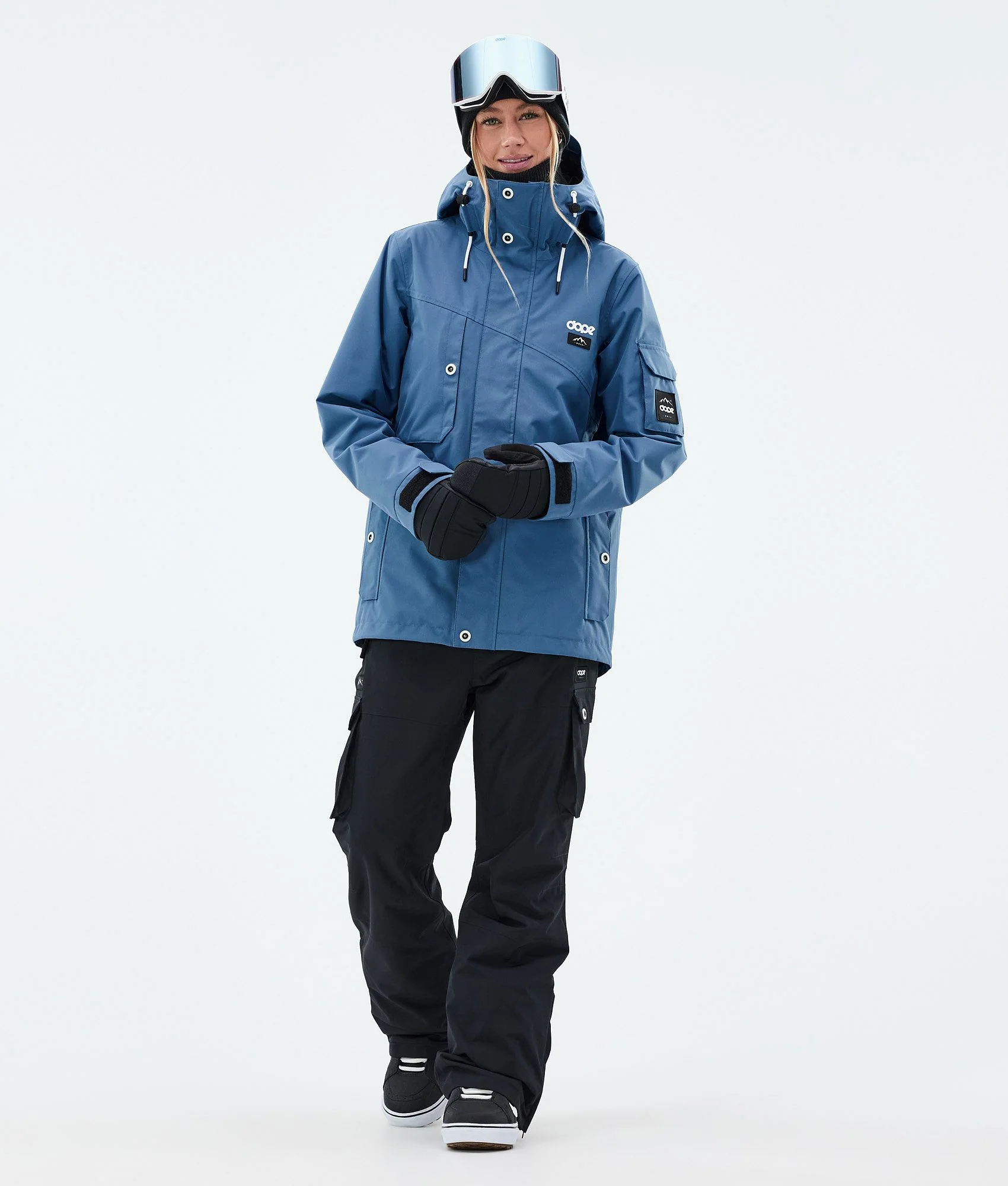 Snowboard Jacket Women Blue Steel