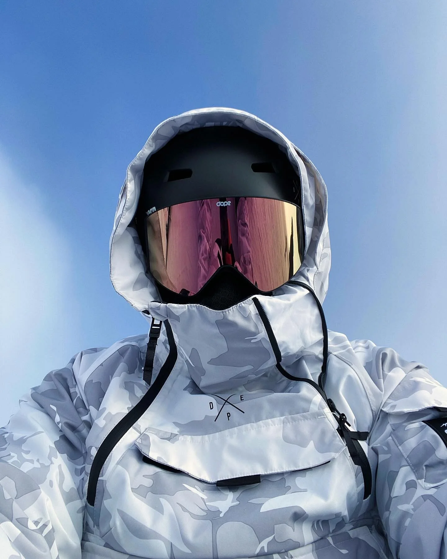 Snowboard Jacket Men Grey Camo