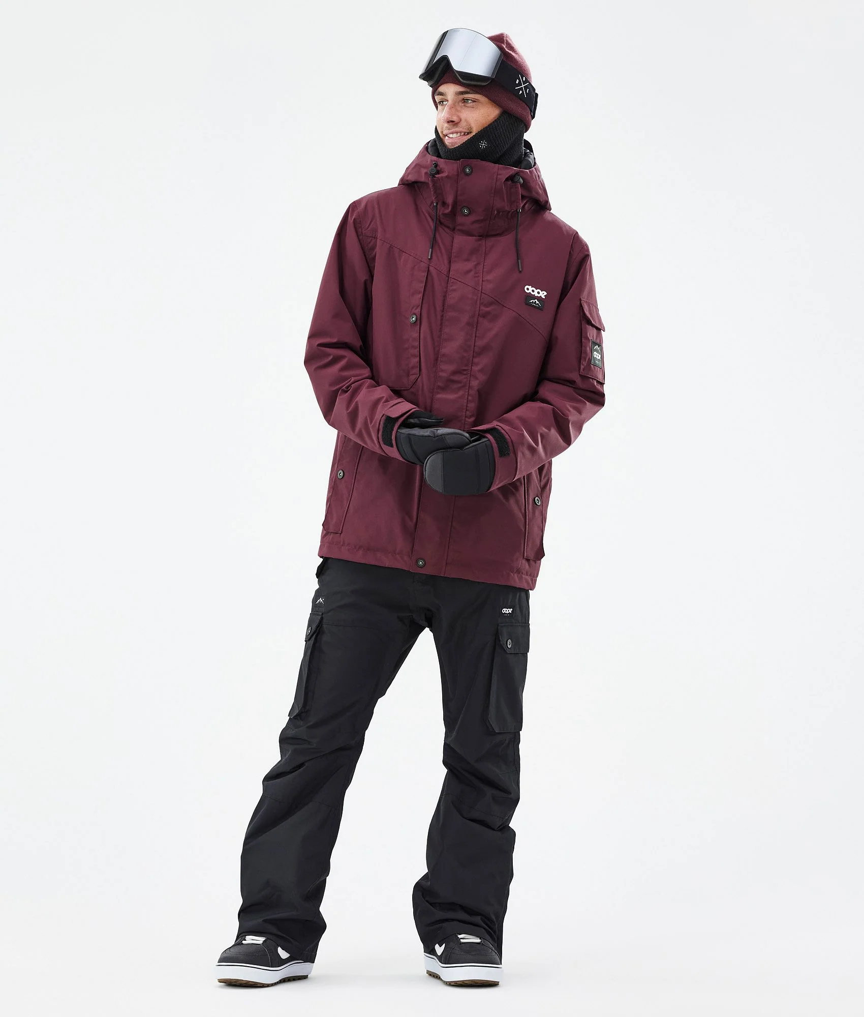 Snowboard Jacket Men Don Burgundy