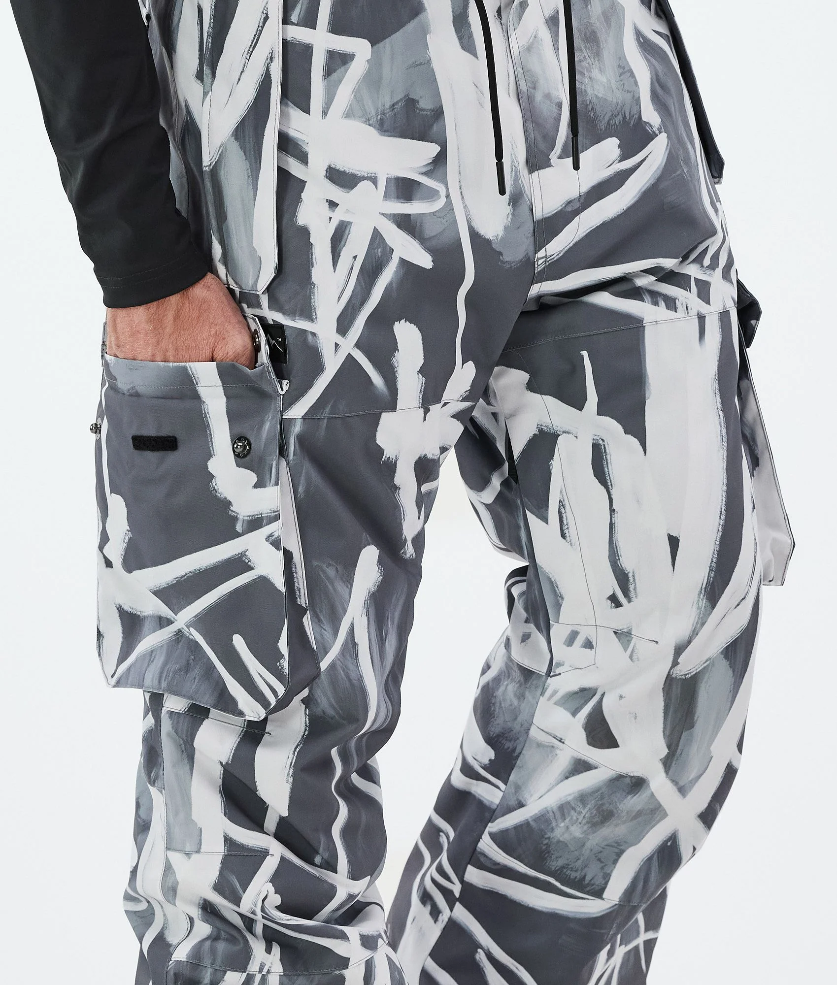 Snowboard Pants Men Scribble Black