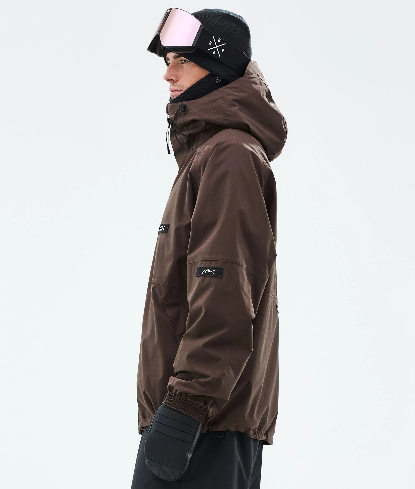 Snowboard Jacket Men Dark Brown