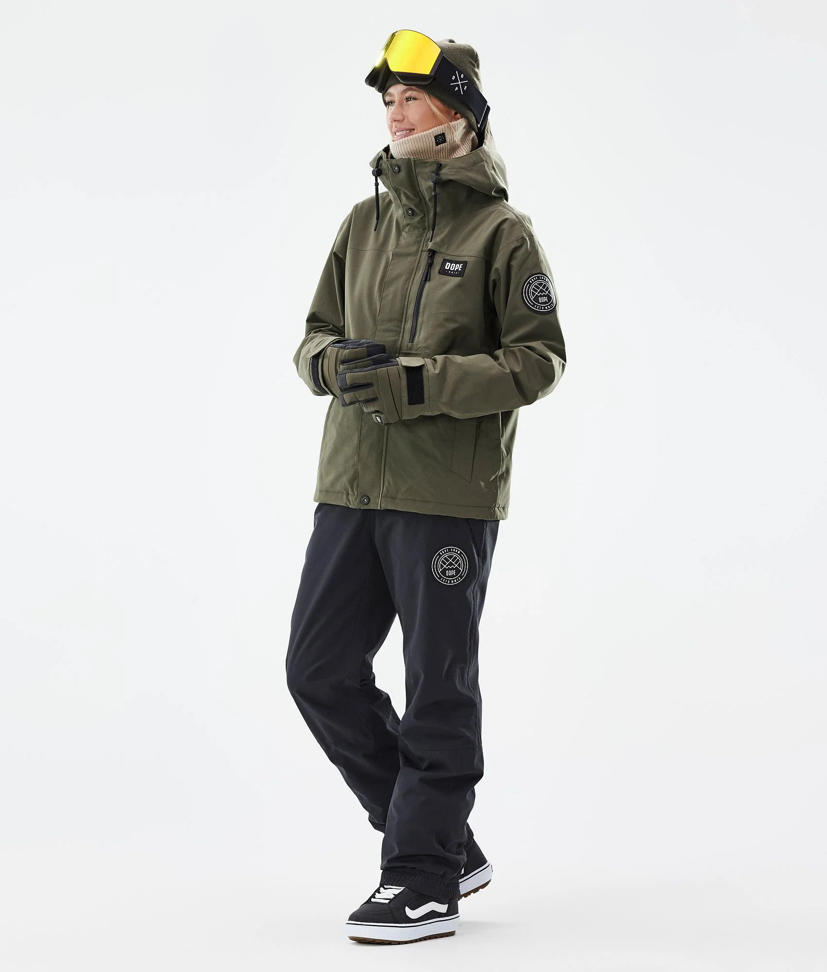 Snowboard Jacket Women Olive Green