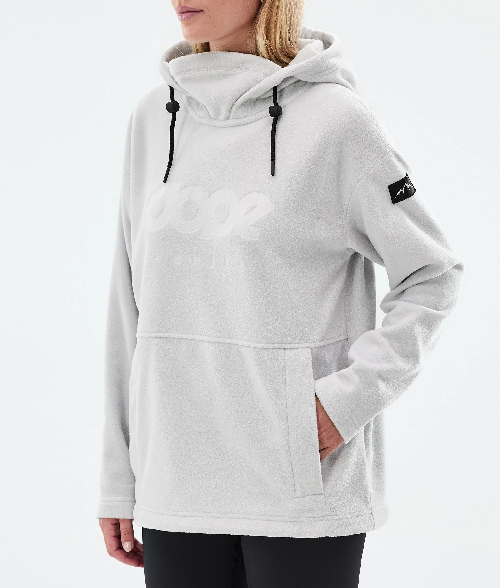 Fleece Hoodie Women Light Grey