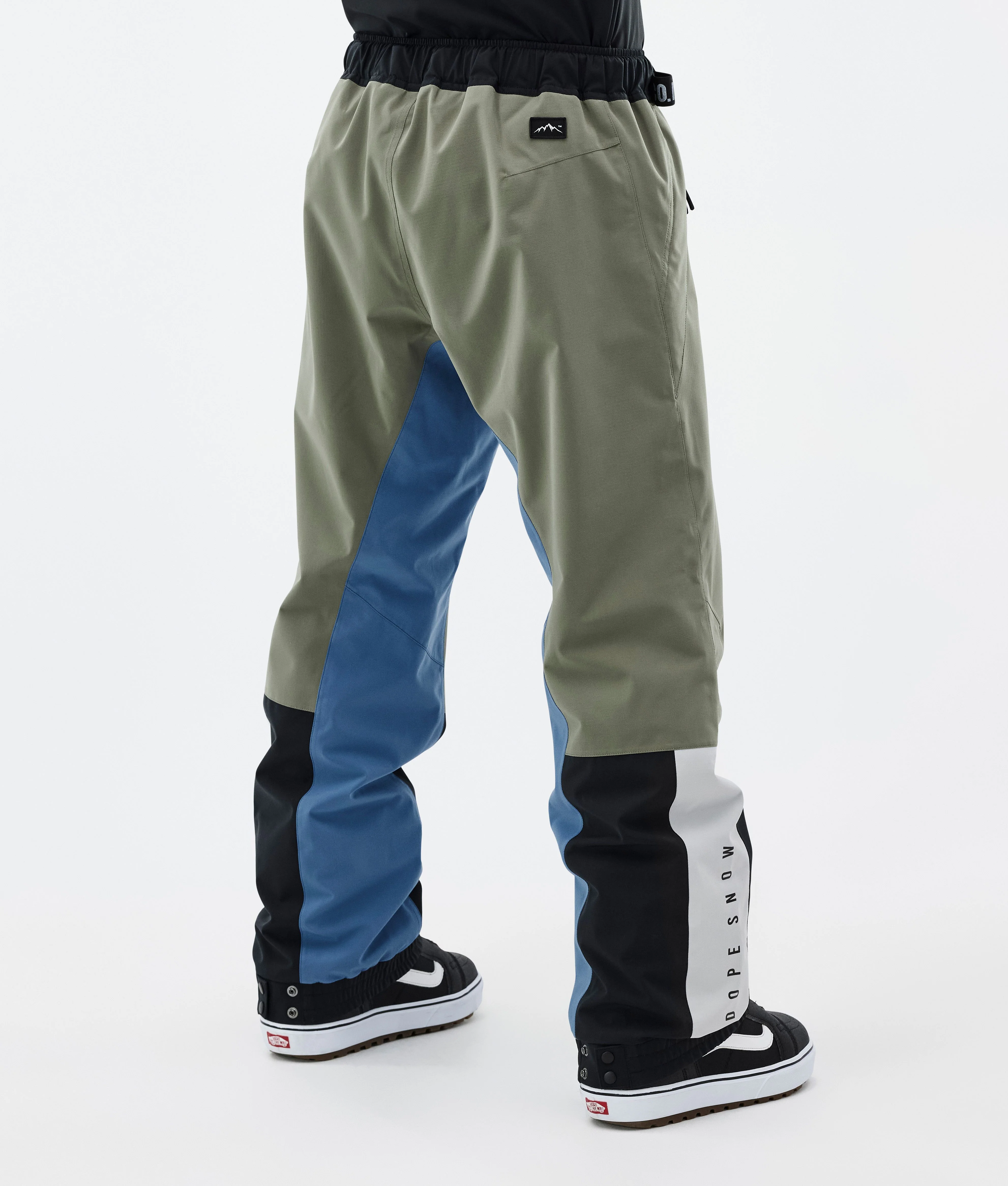 Snowboard Pants Men Greenish/Light Grey/Black/Blue Steel
