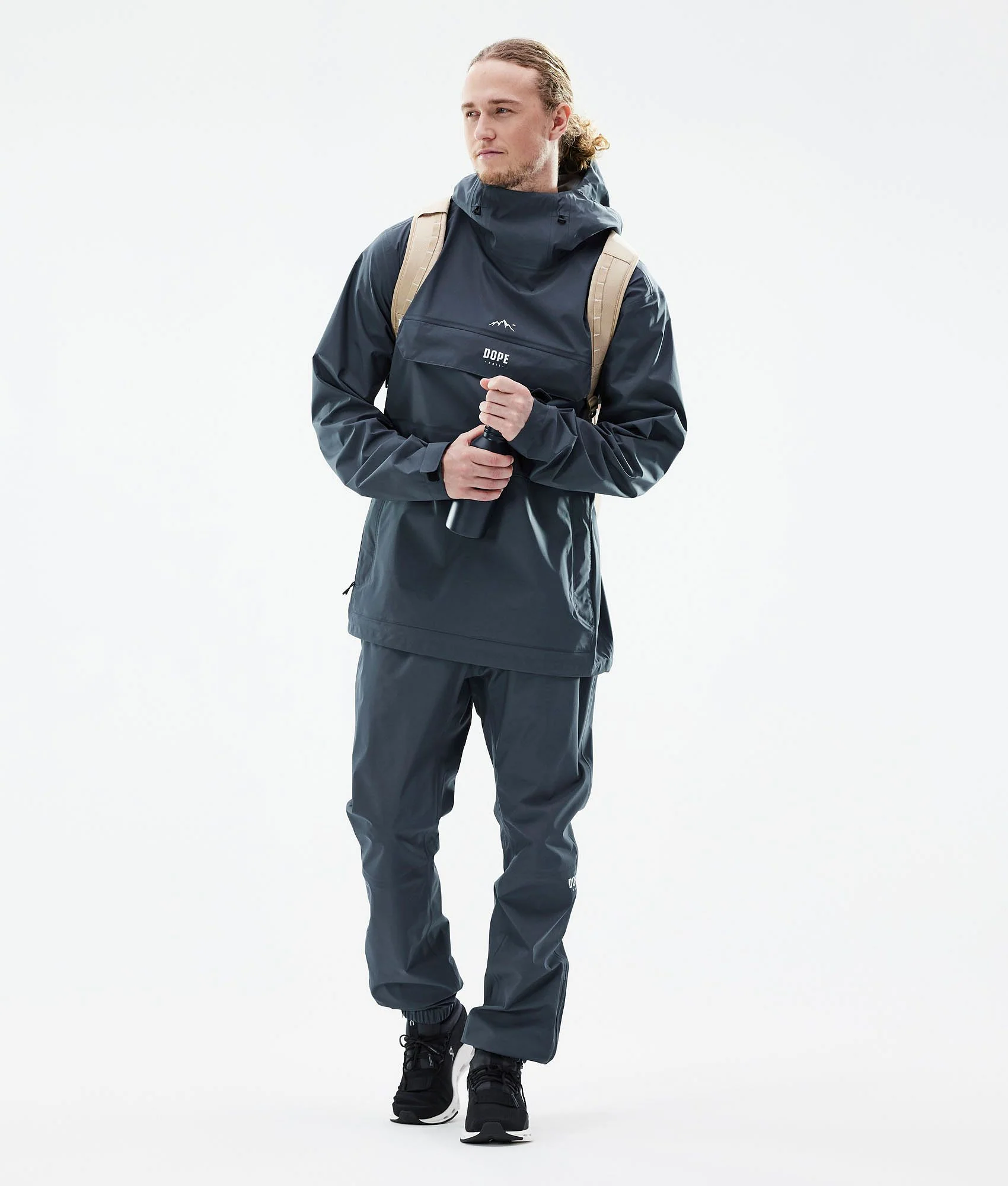 Rain Pants Men Metal Blue