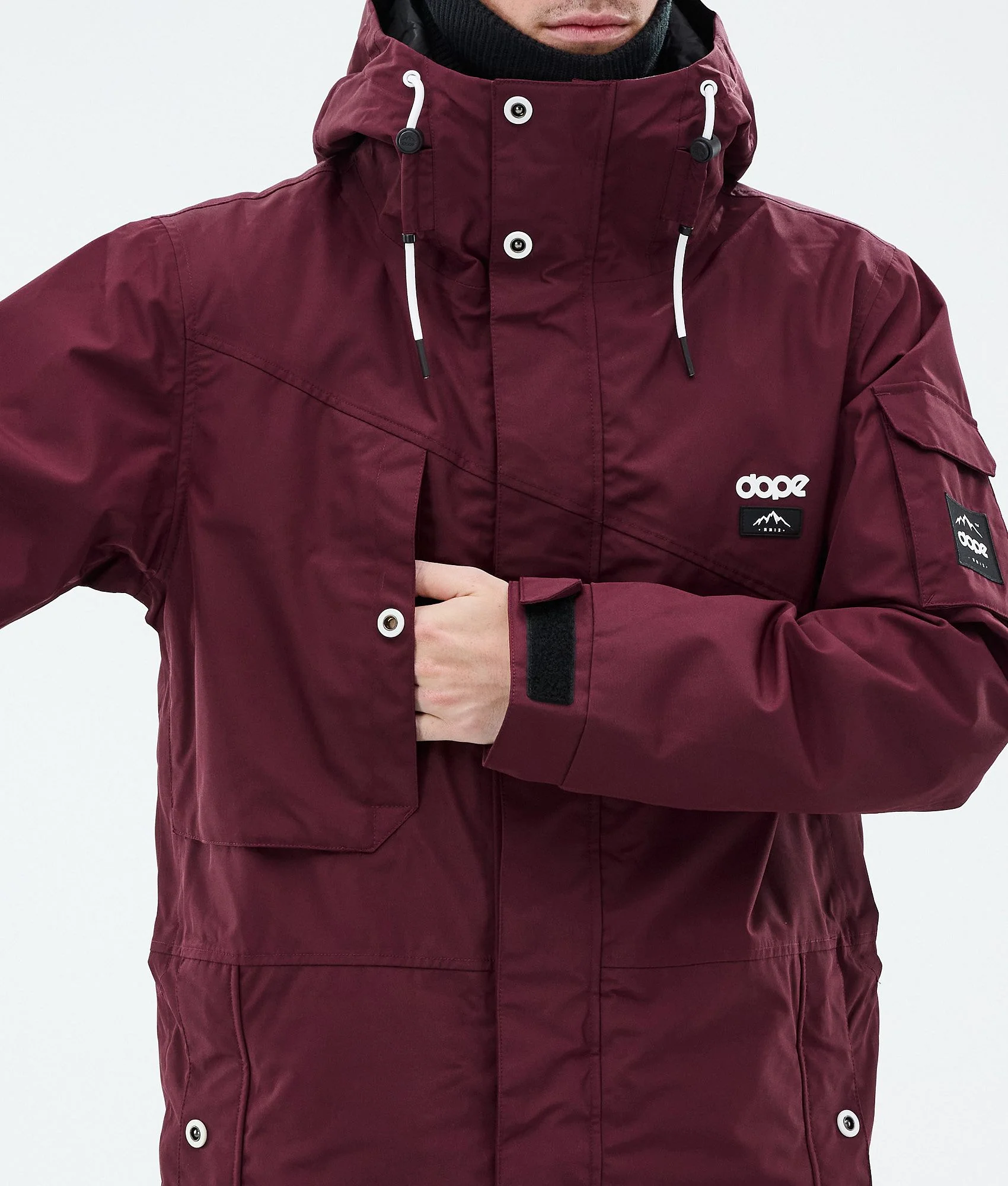 Snowboard Jacket Men Burgundy