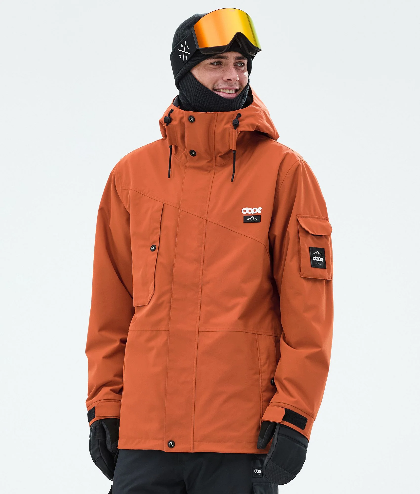Snowboard Jacket Men Burned Orange
