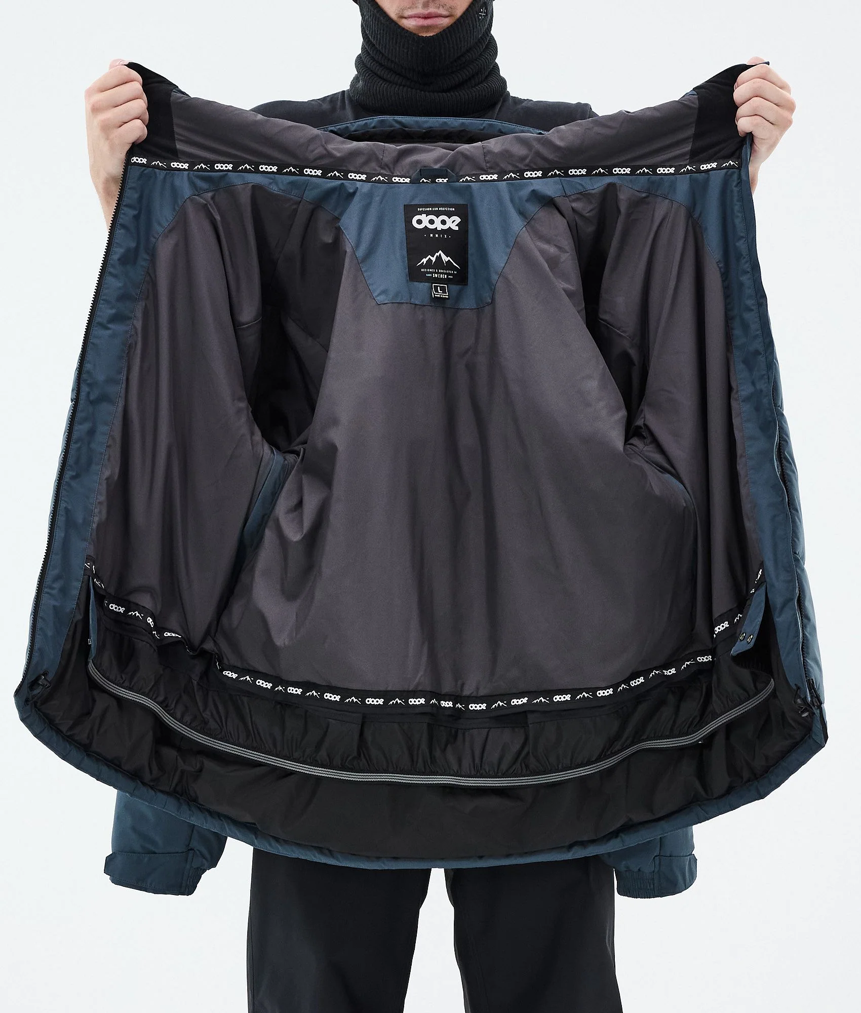 Snowboard Jacket Men Metal Blue