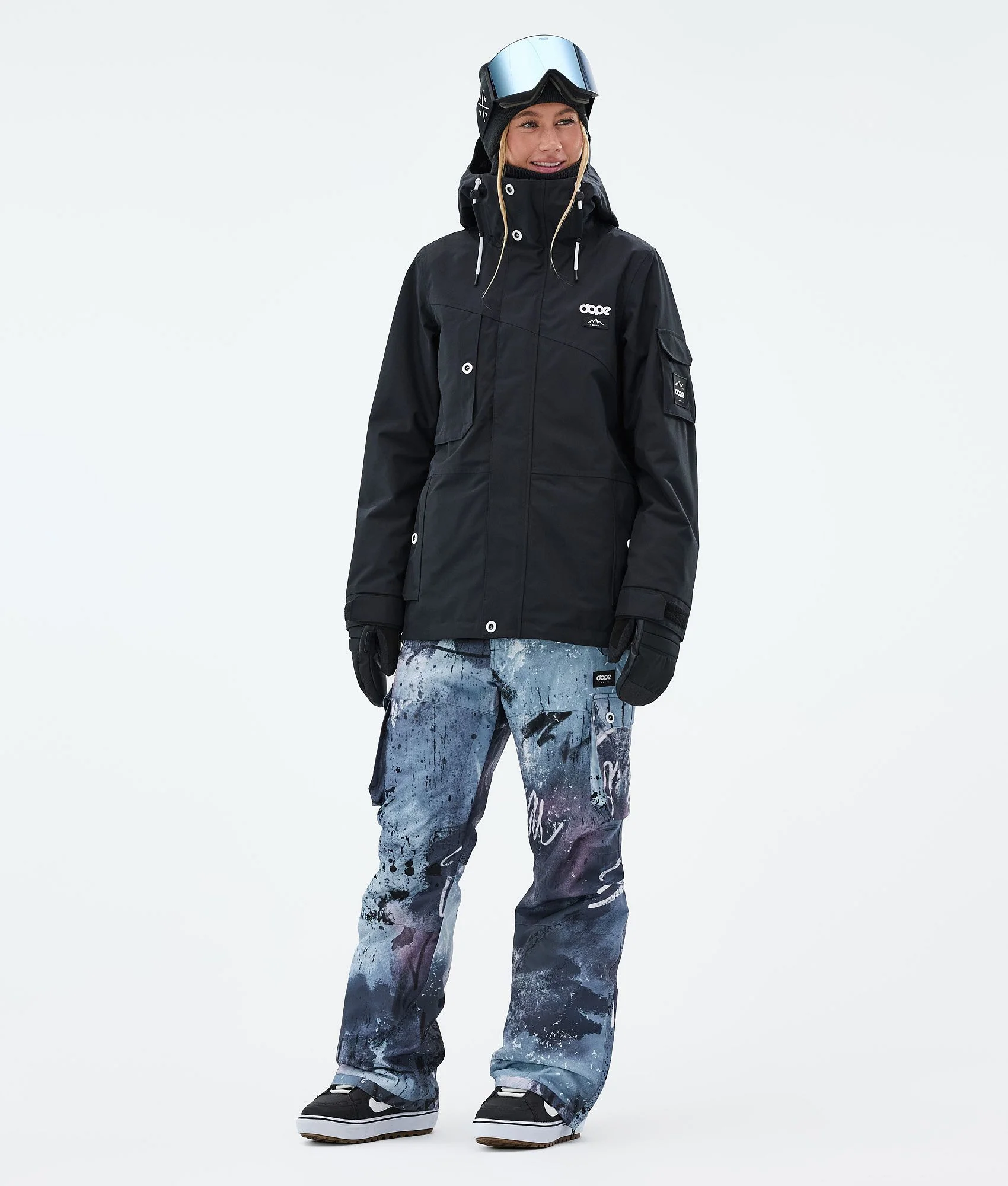 Snowboard Pants Women Punk Blue