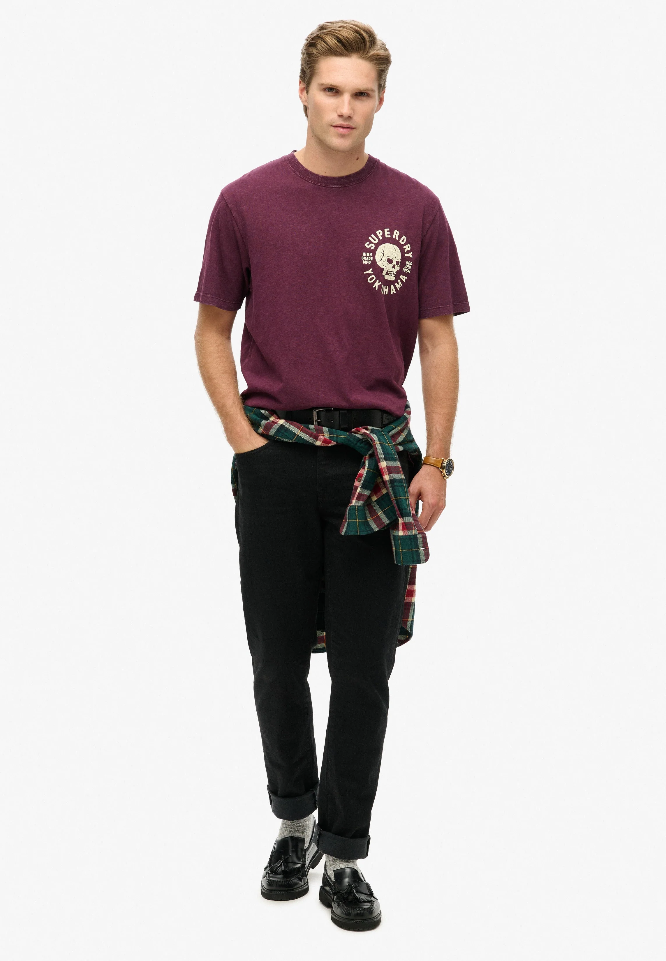 Lo-fi Biker Graphic Loose T-Shirt