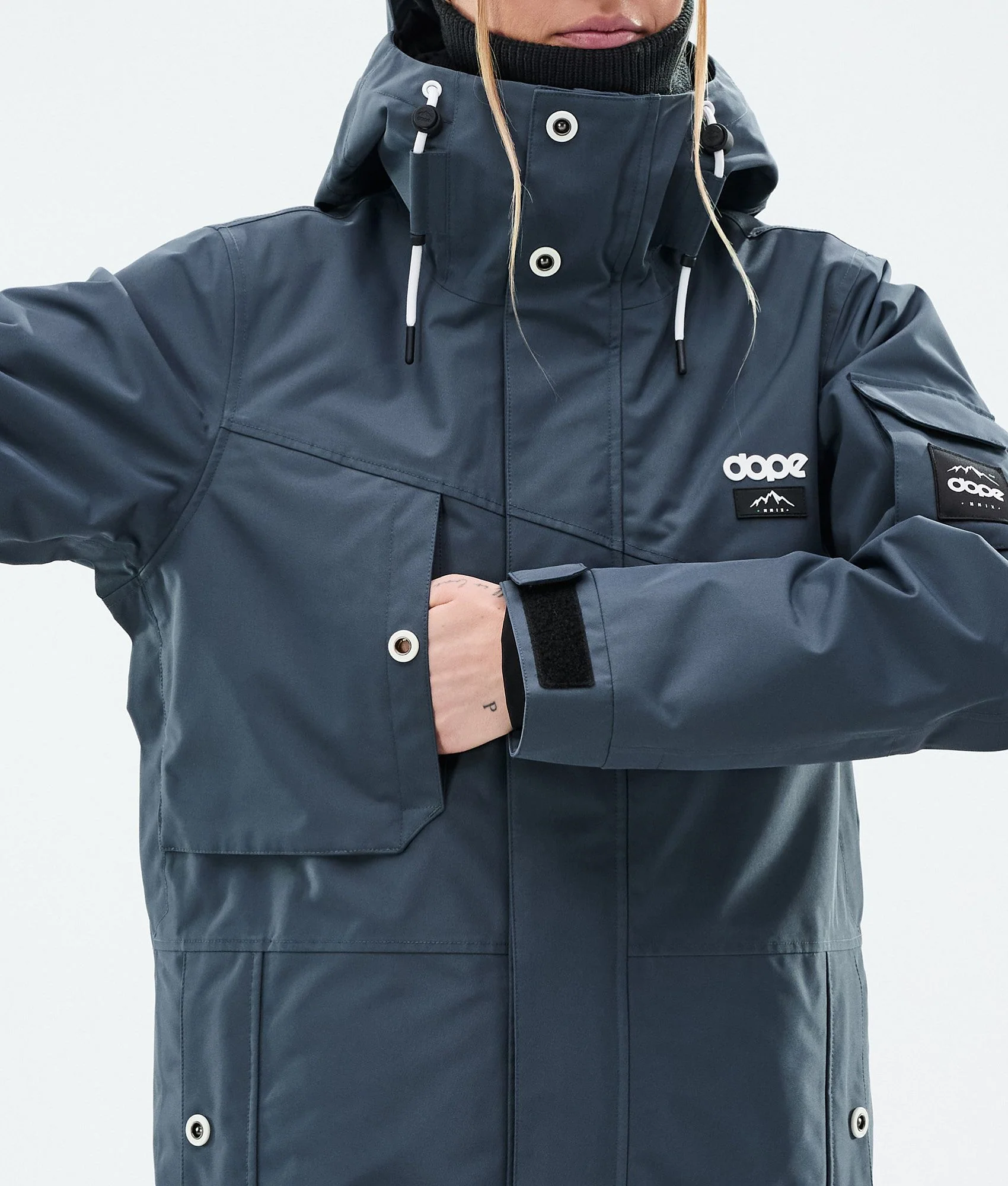 Snowboard Jacket Women Metal Blue